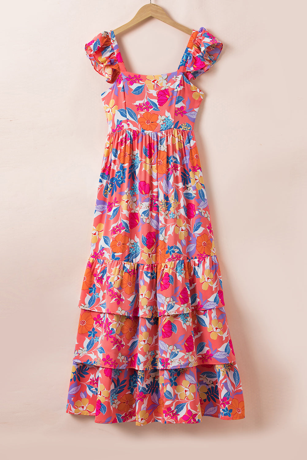 Green Floral Maxi Dress