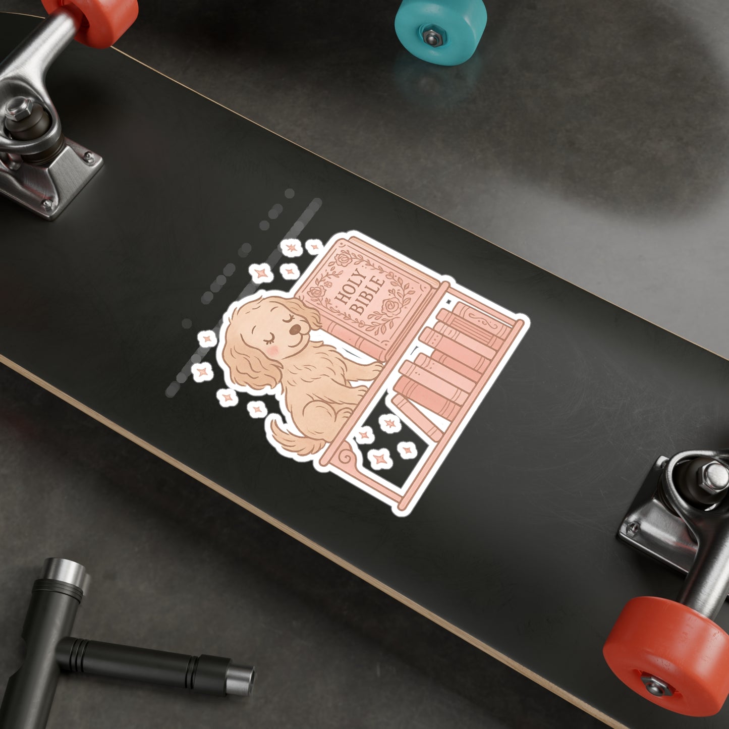 Faithful Pup Bible Vinyl Decal