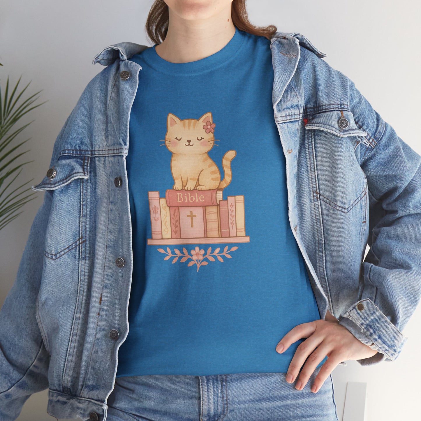 Cute Cat & Bible Lover Tee