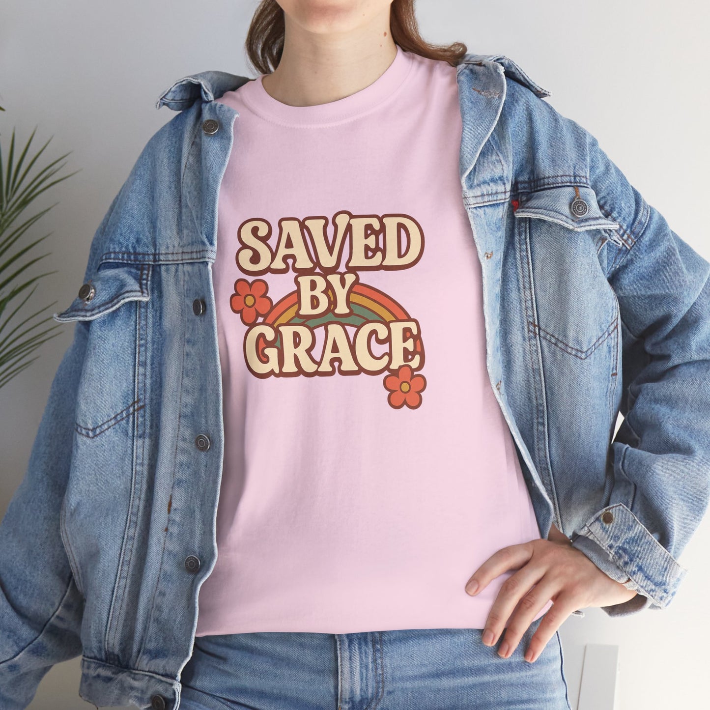 Saved By Grace Vintage Floral Tee