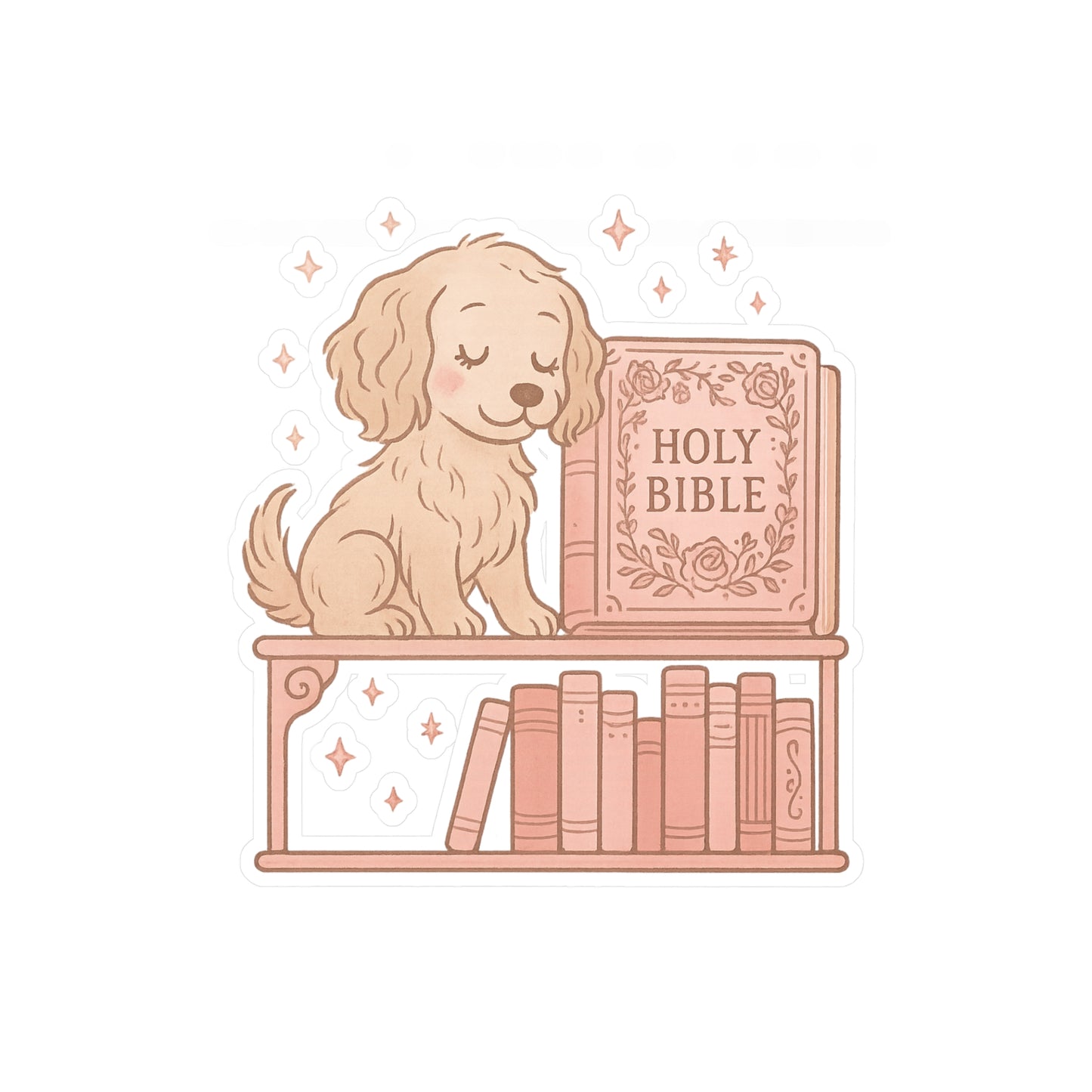 Faithful Pup Bible Vinyl Decal