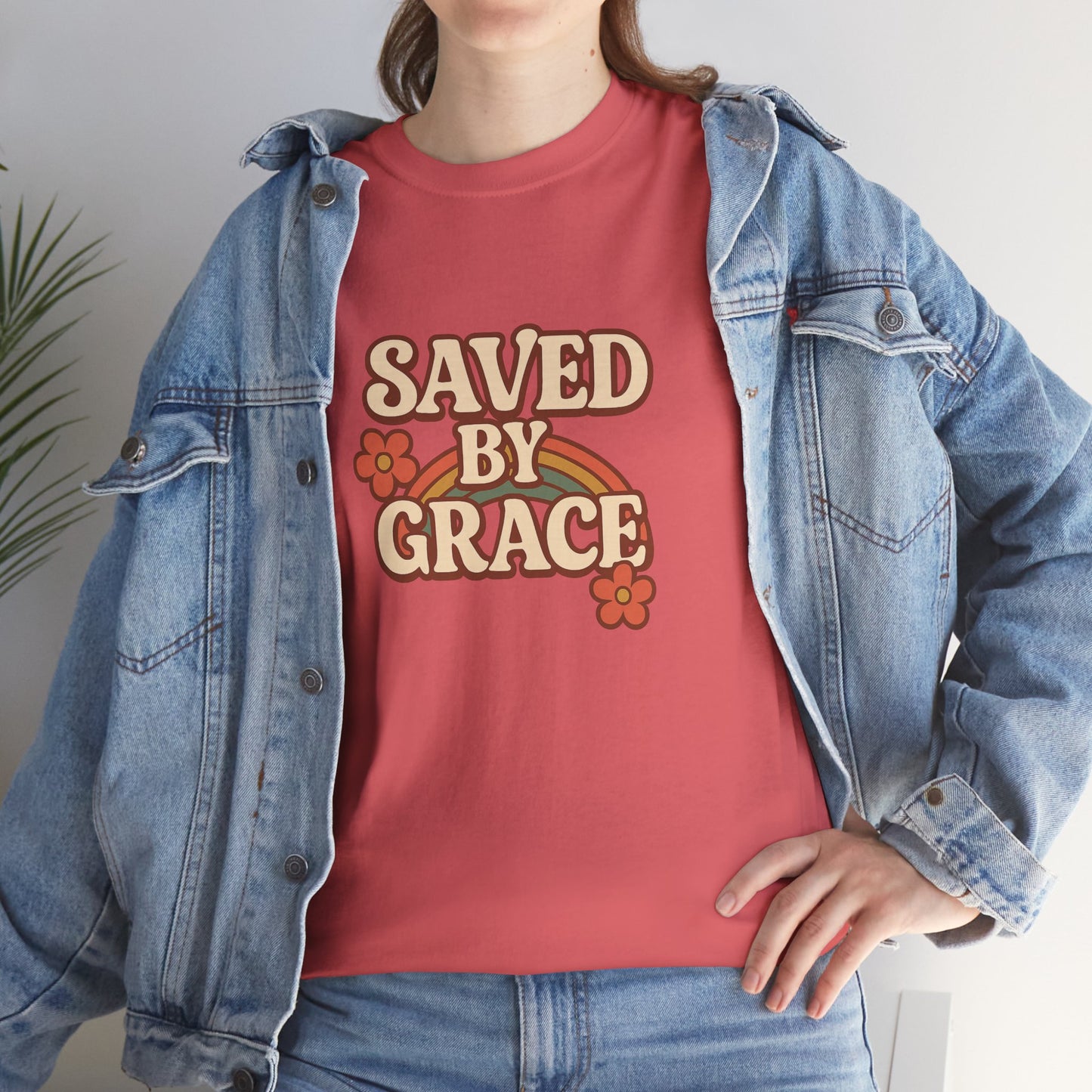 Saved By Grace Vintage Floral Tee