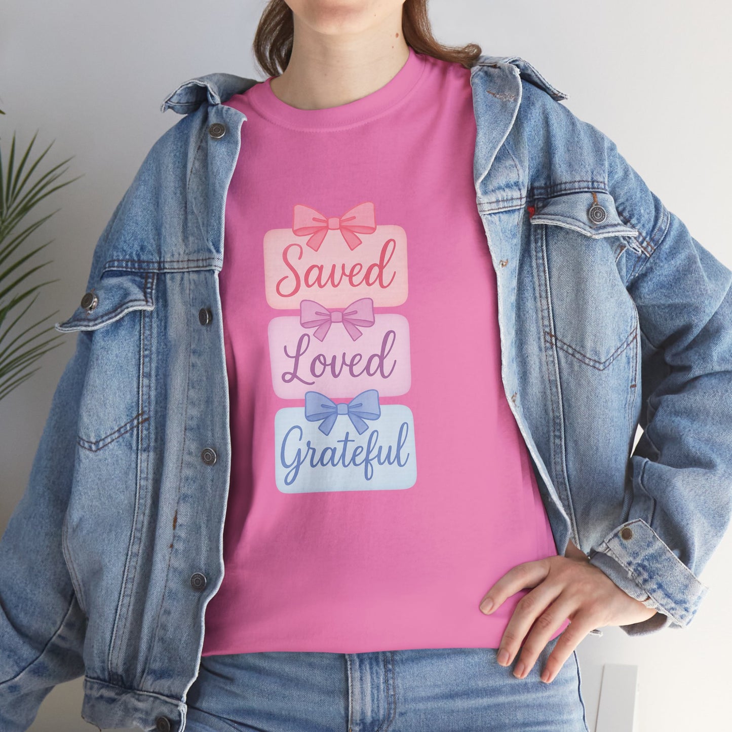 Saved Loved Grateful Tee
