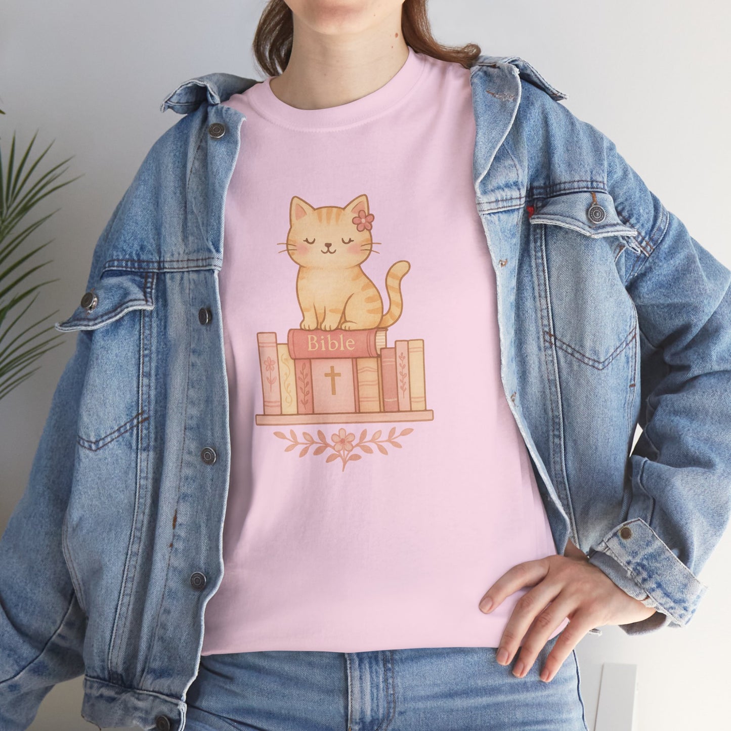 Cute Cat & Bible Lover Tee