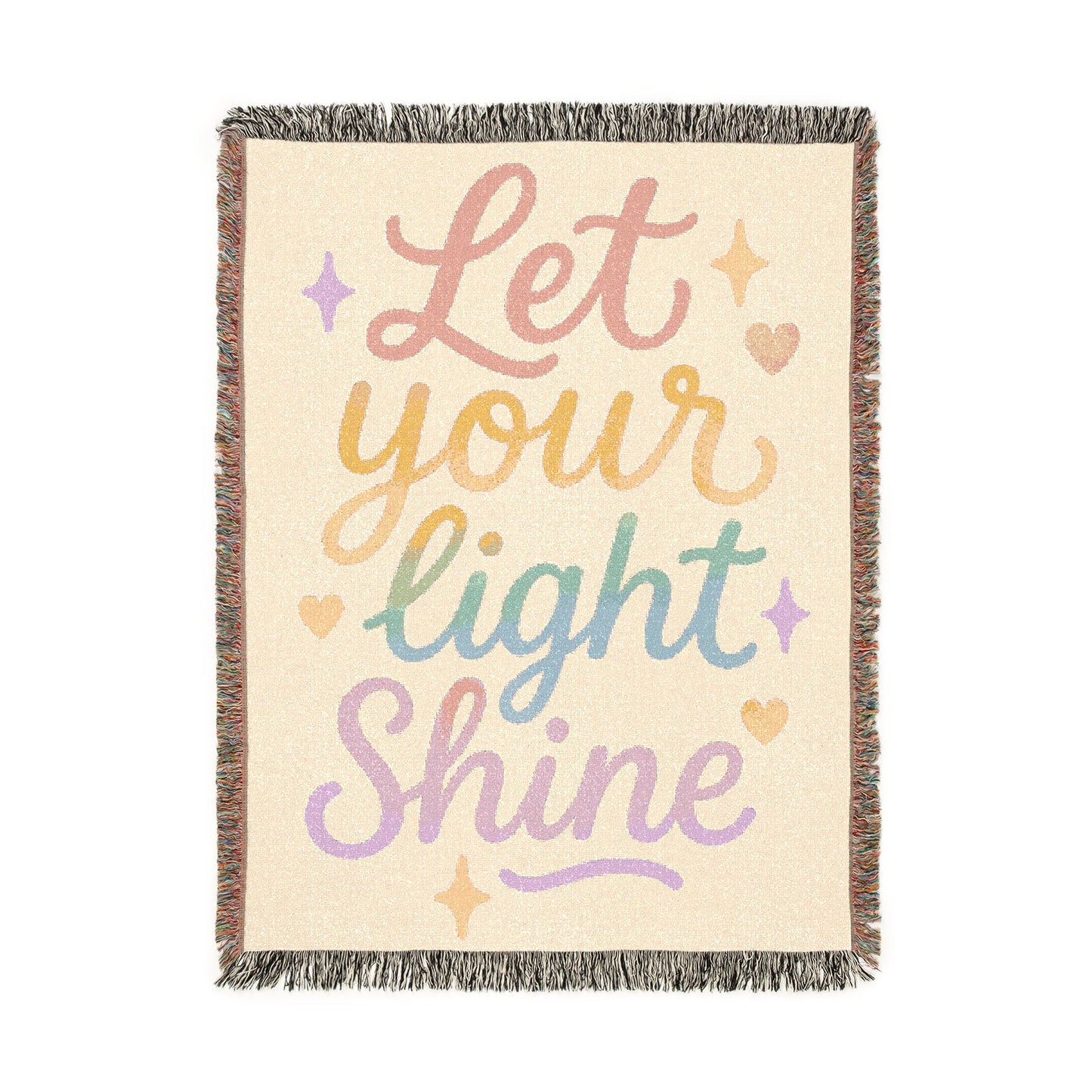 Let Your Light Shine Woven Blanket