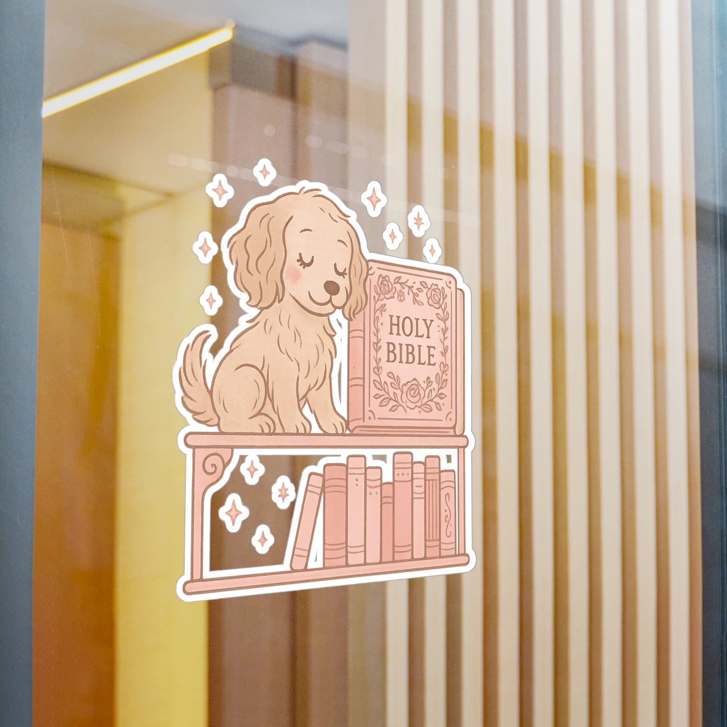 Faithful Pup Bible Vinyl Decal