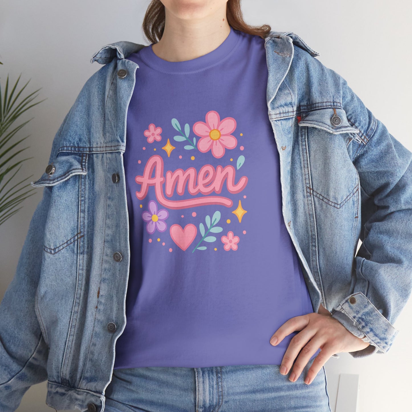 Amen Floral Star Tee