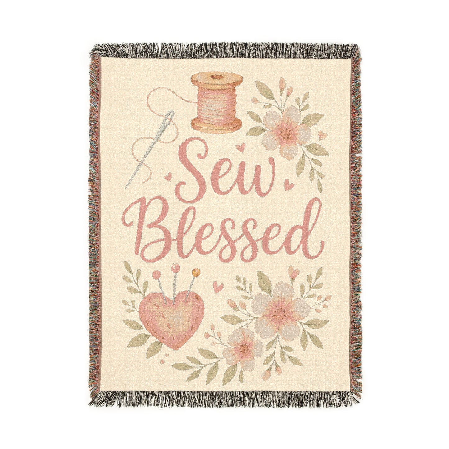 Sew Blessed Woven Blanket