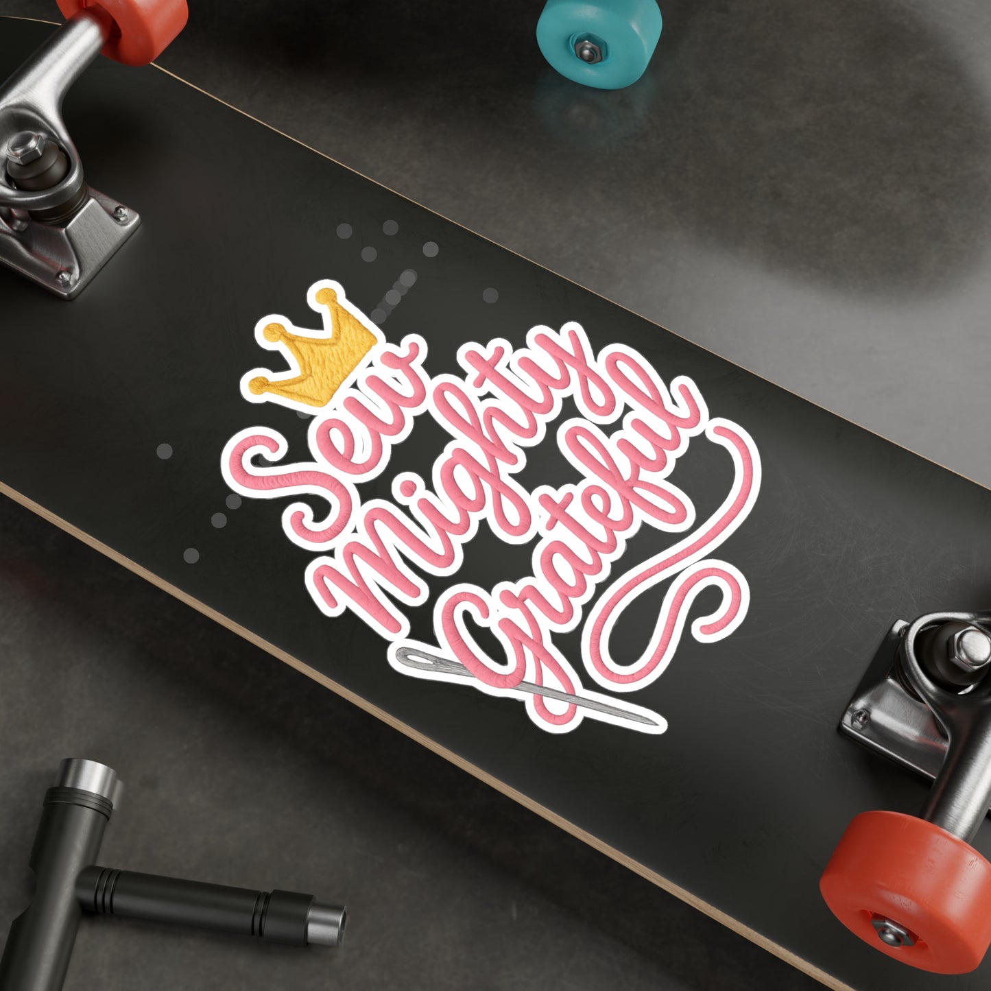 Sew Mighty Grateful 1 Vinyl Decal