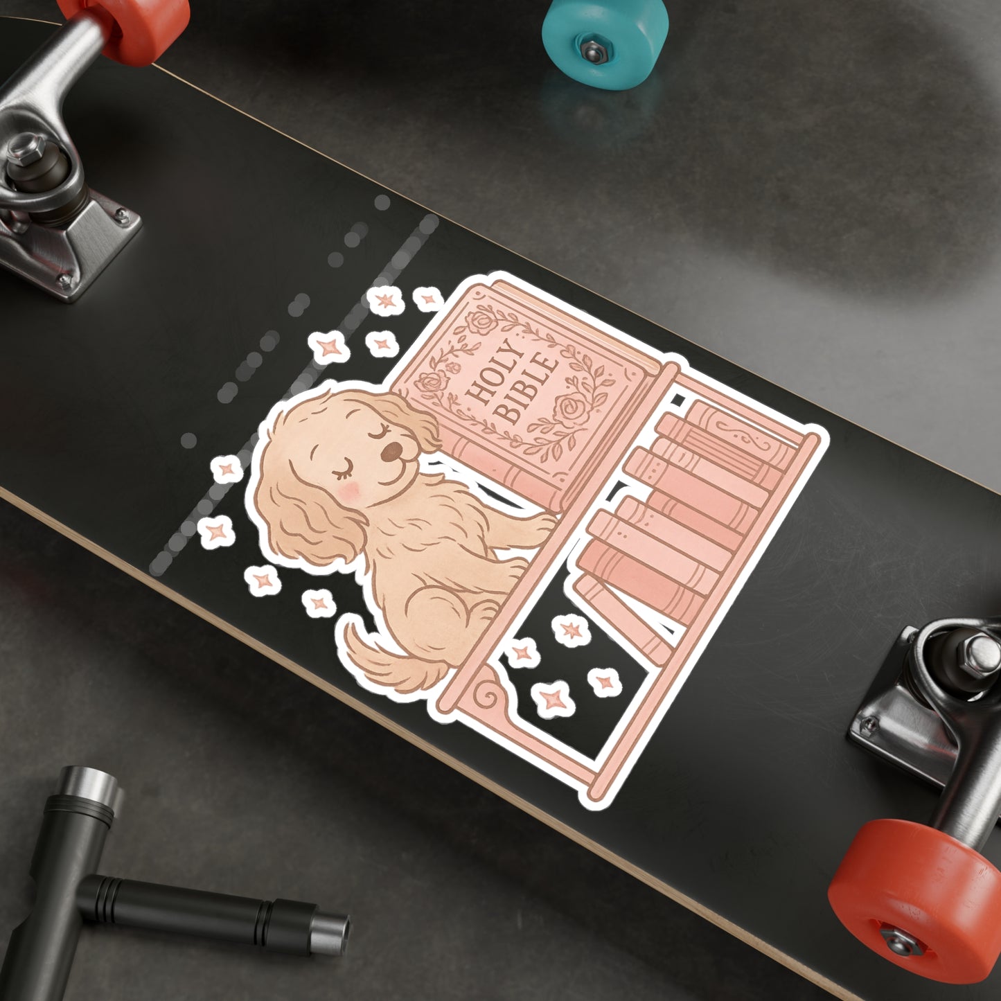 Faithful Pup Bible Vinyl Decal