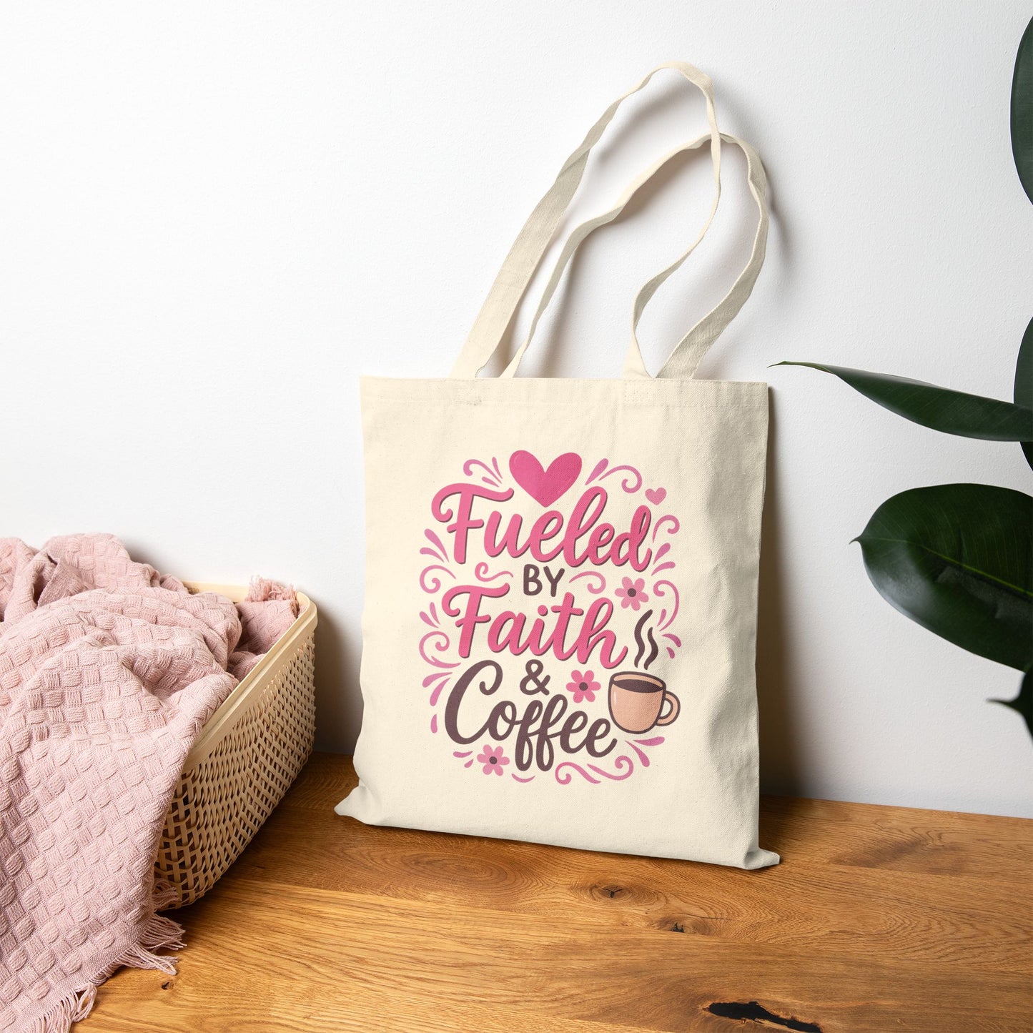 Fueled by Faith & Coffee Tote Bag