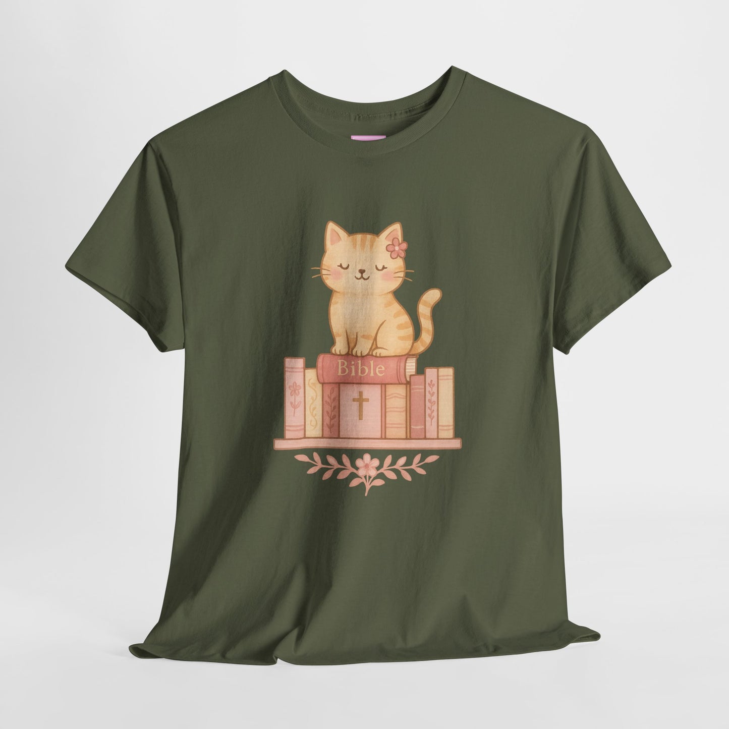 Cute Cat & Bible Lover Tee