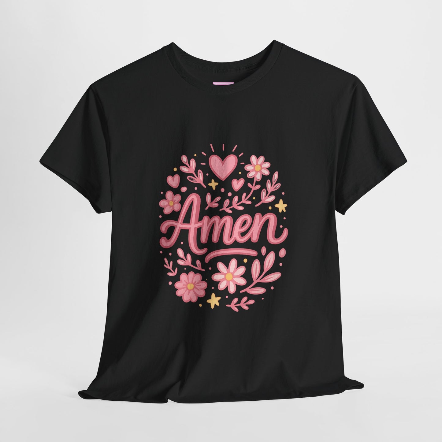 Amen Pink Floral Tee