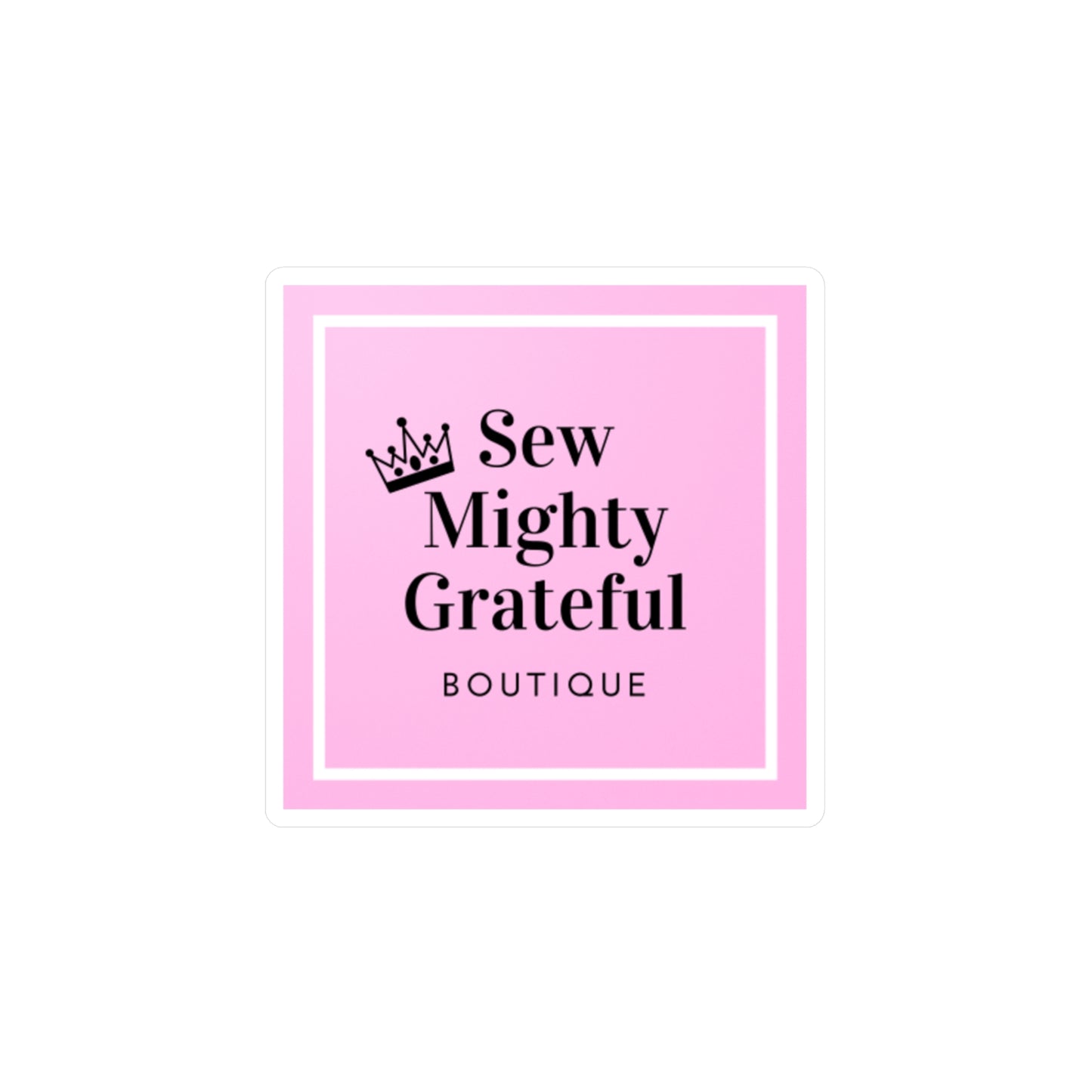 Sew Mighty Grateful Vinyl Decal