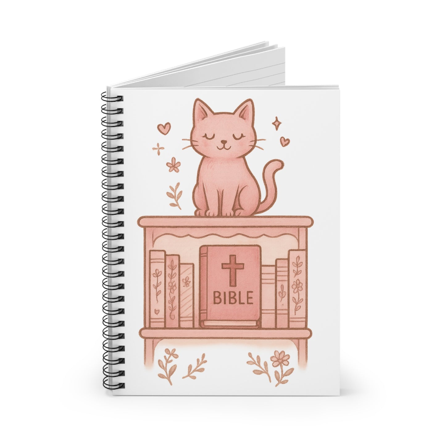 Cute Cat Bible Spiral Notebook