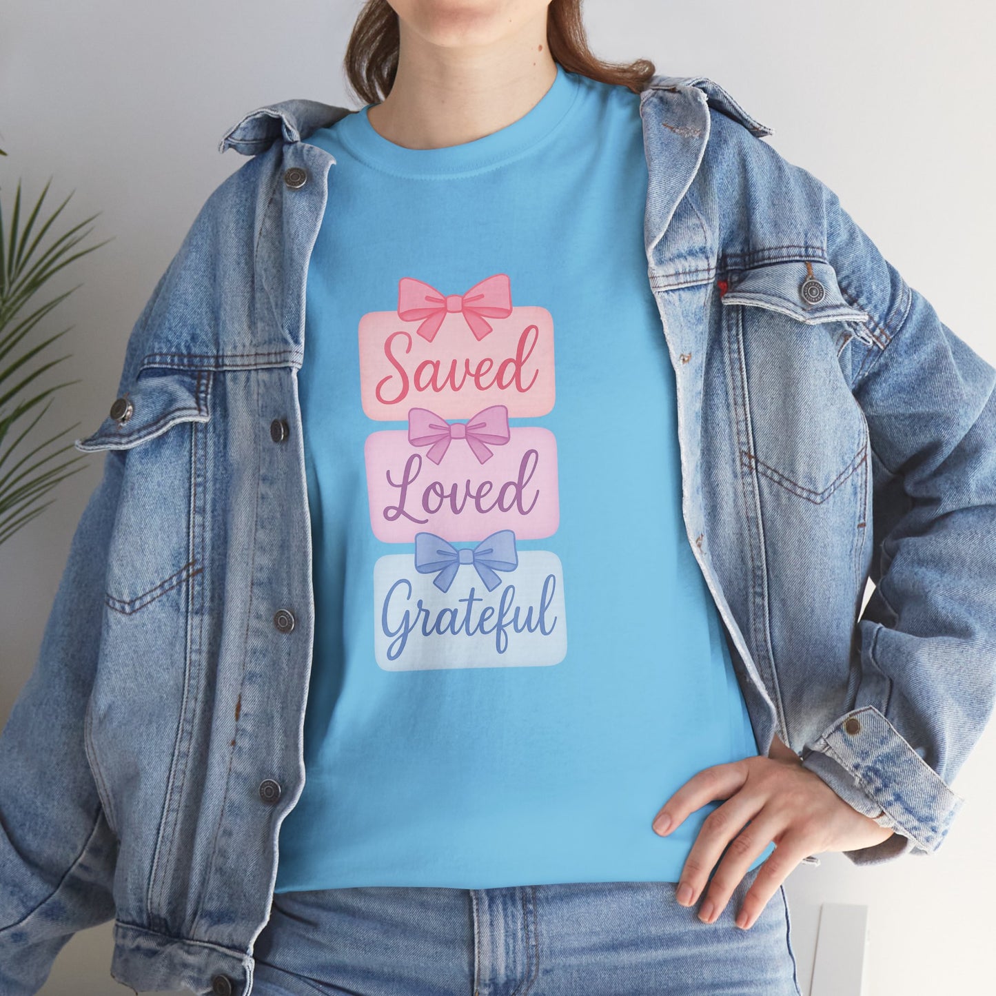 Saved Loved Grateful Tee