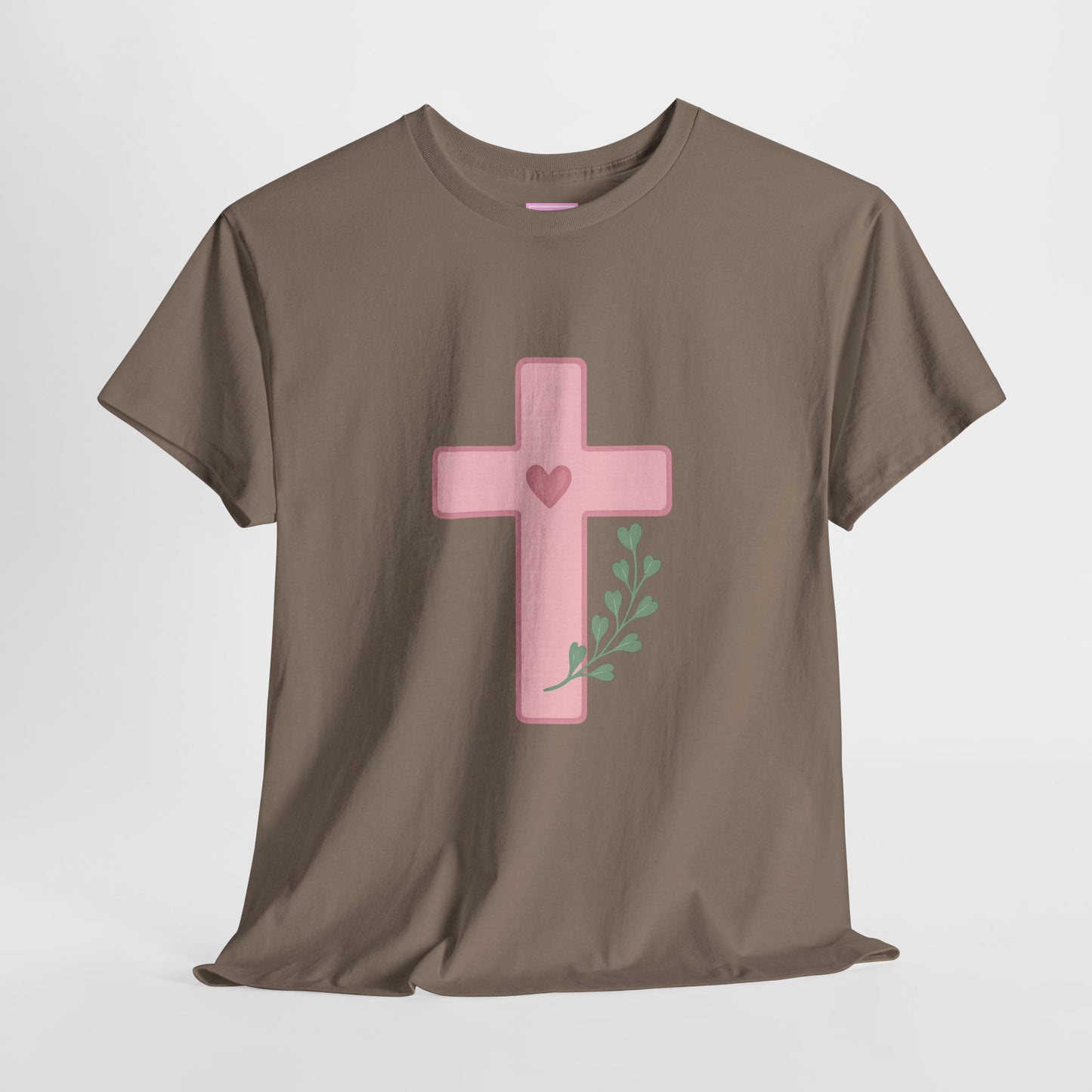 Cross Olive Branch Heart Tee