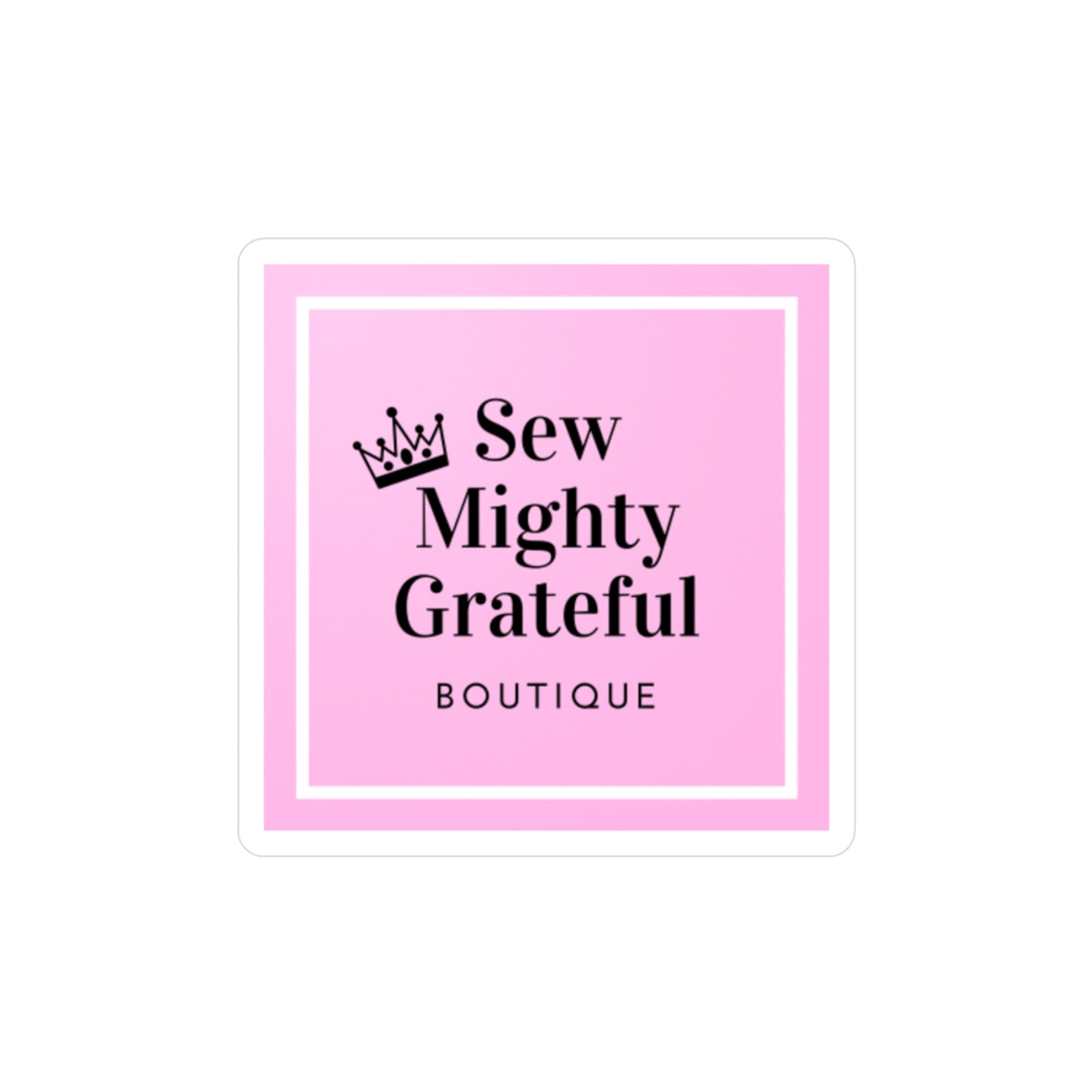 Sew Mighty Grateful Vinyl Decal