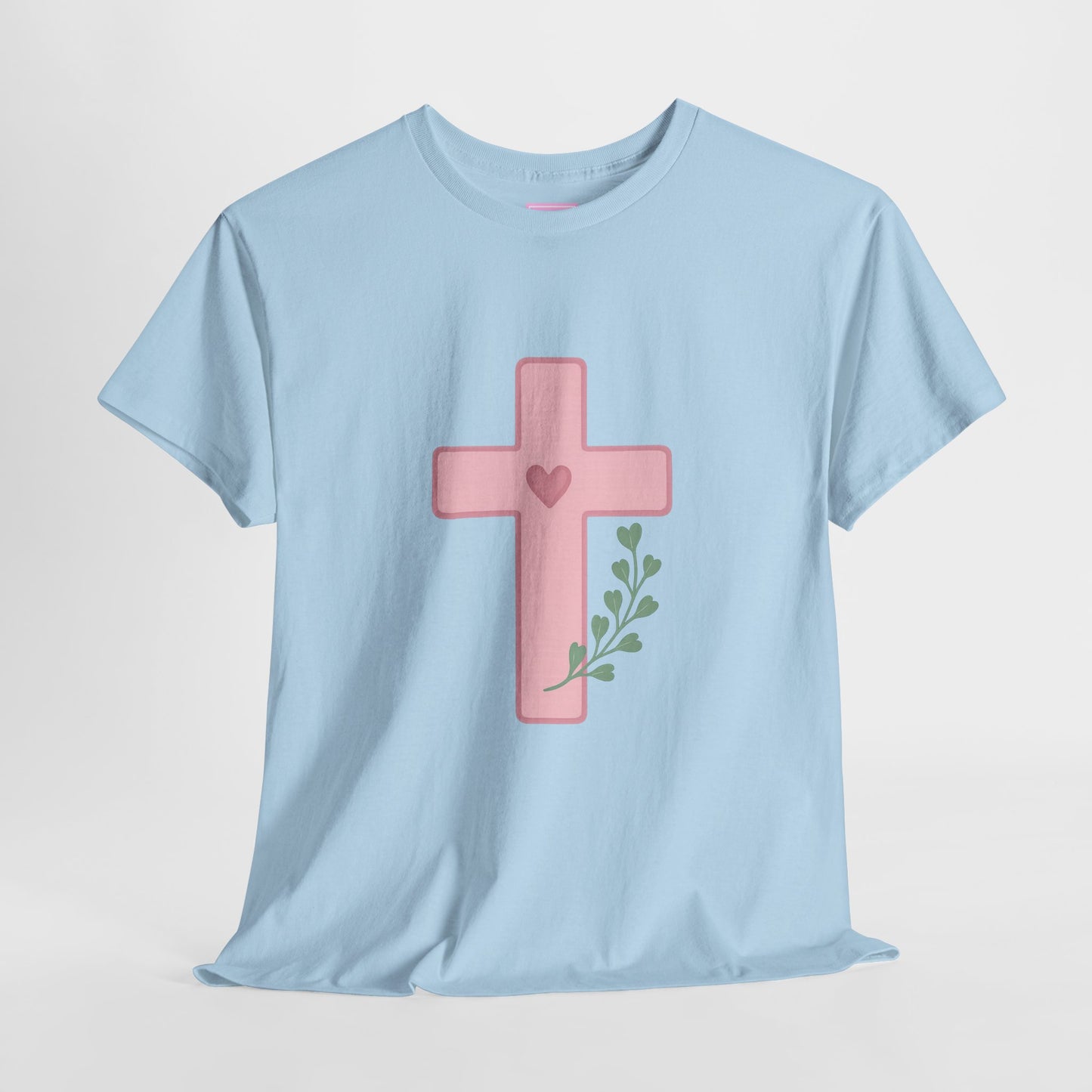 Cross Olive Branch Heart Tee