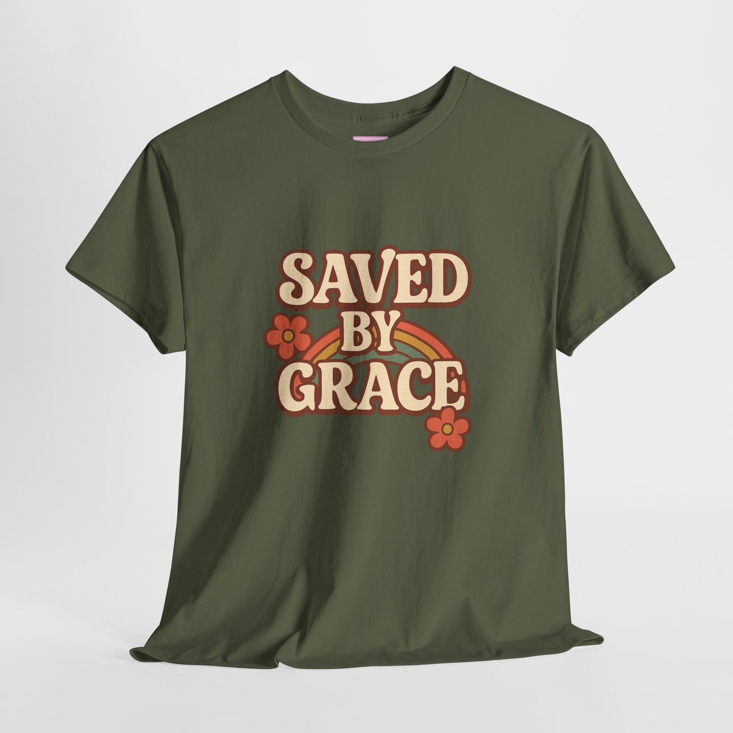 Saved By Grace Vintage Floral Tee