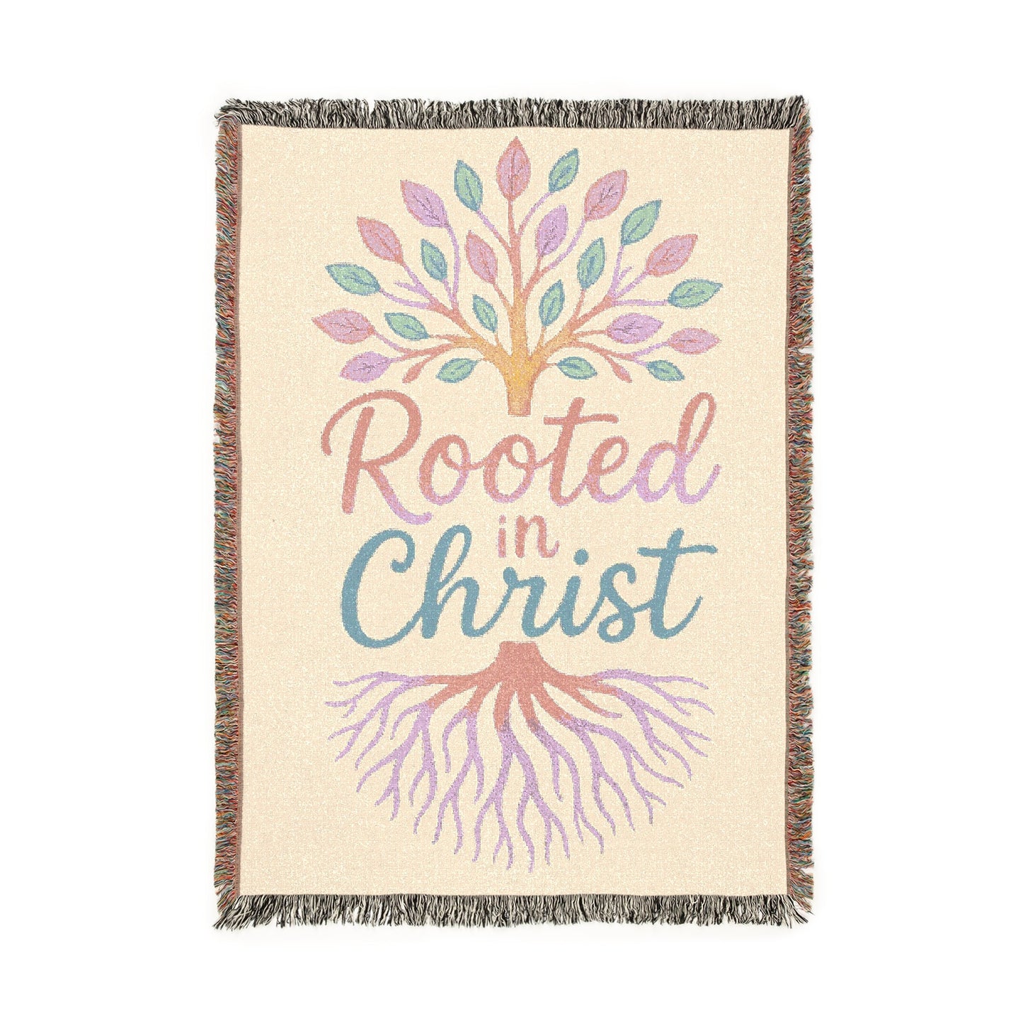 Rooted in Christ Woven Blanket