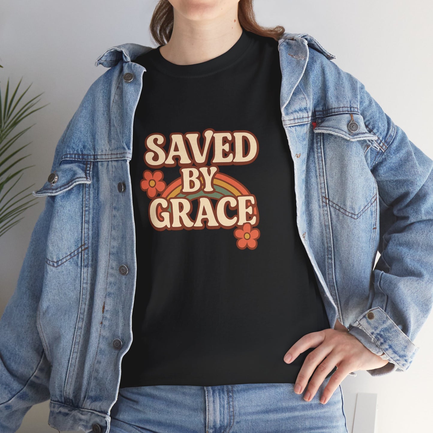 Saved By Grace Vintage Floral Tee