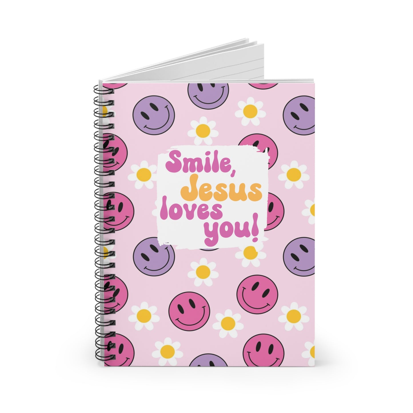 Smile, Jesus loves you! Spiral Notebook - Ruled Line