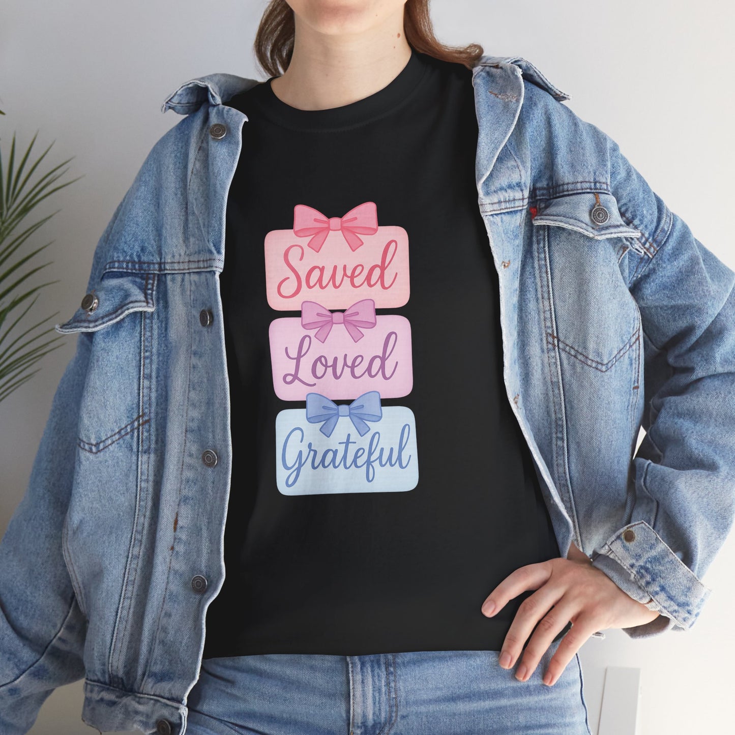 Saved Loved Grateful Tee