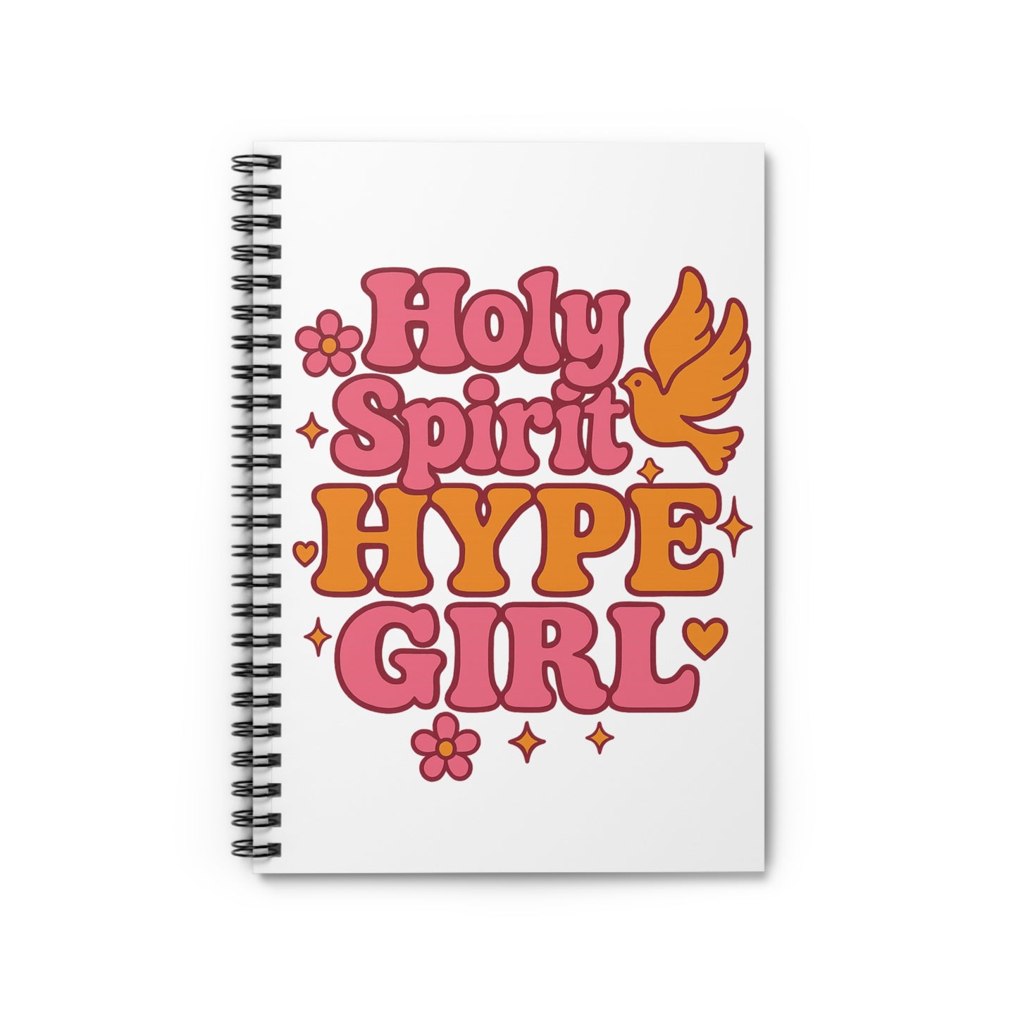 Holy Spirit Hype Girl Spiral Notebook