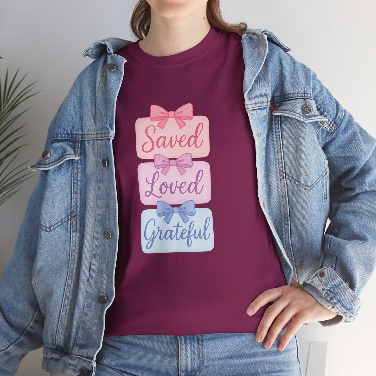 Saved Loved Grateful Tee