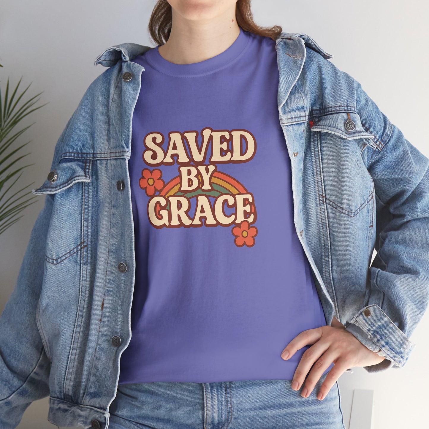 Saved By Grace Vintage Floral Tee