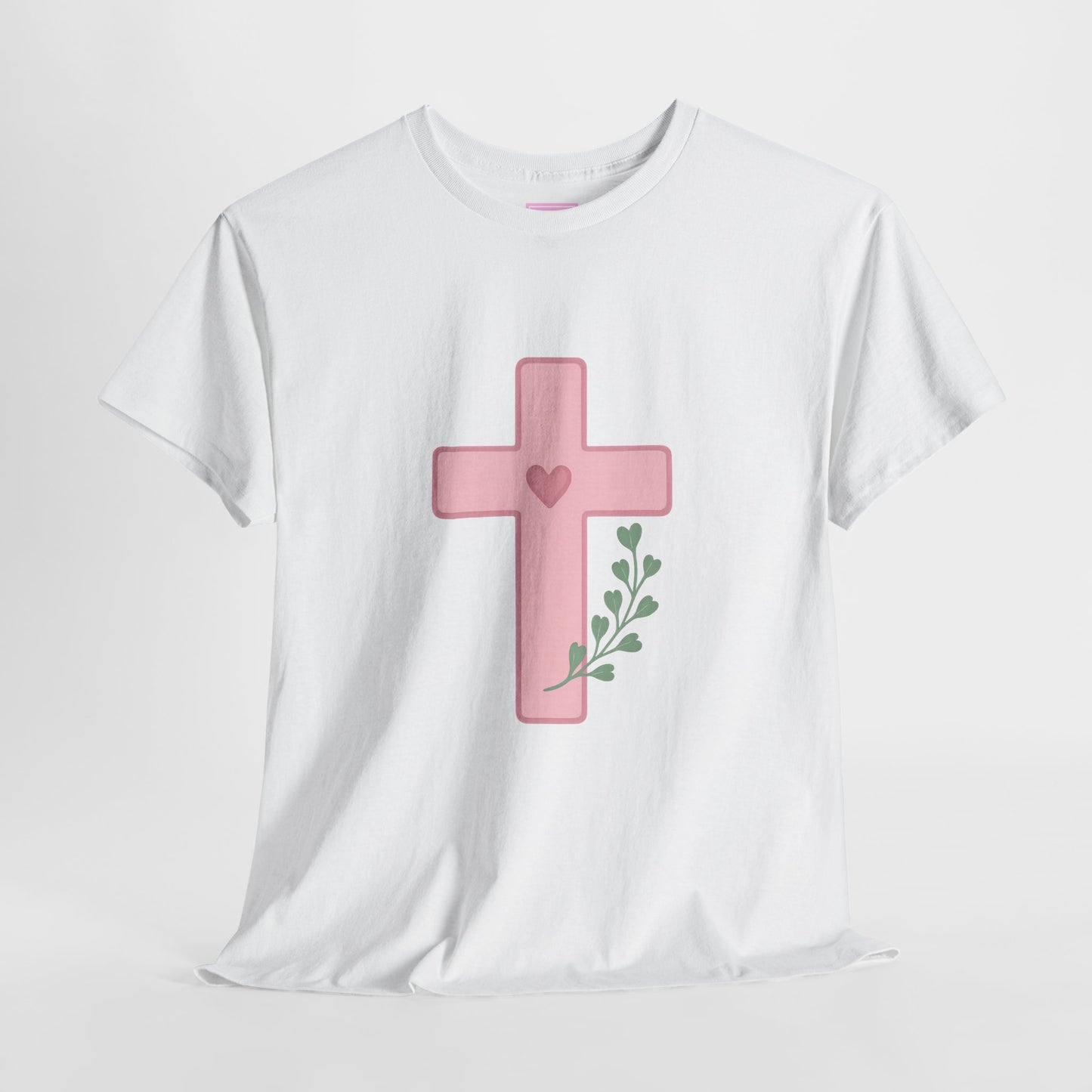 Cross Olive Branch Heart Tee