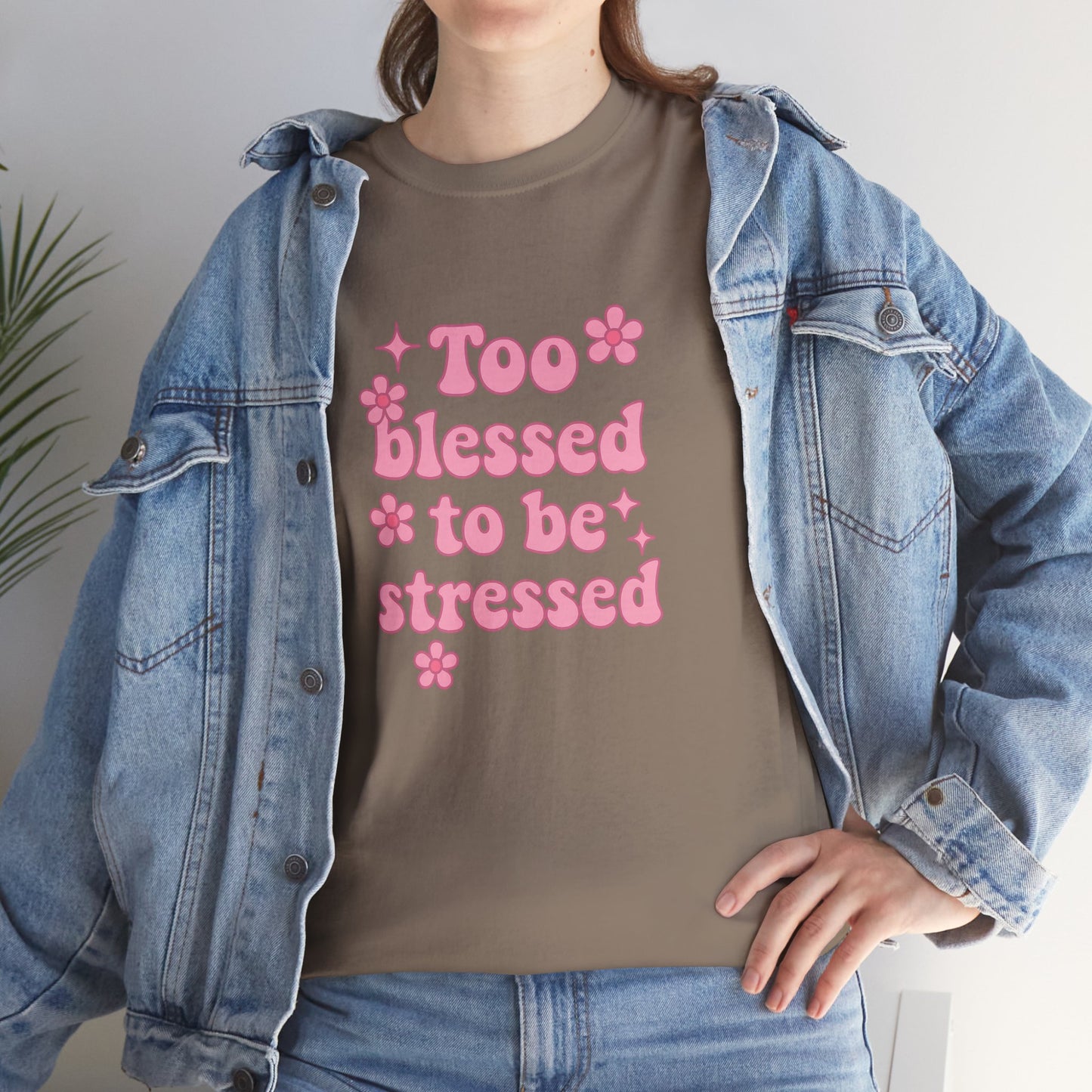 Too Blessed to Be Stressed Tee