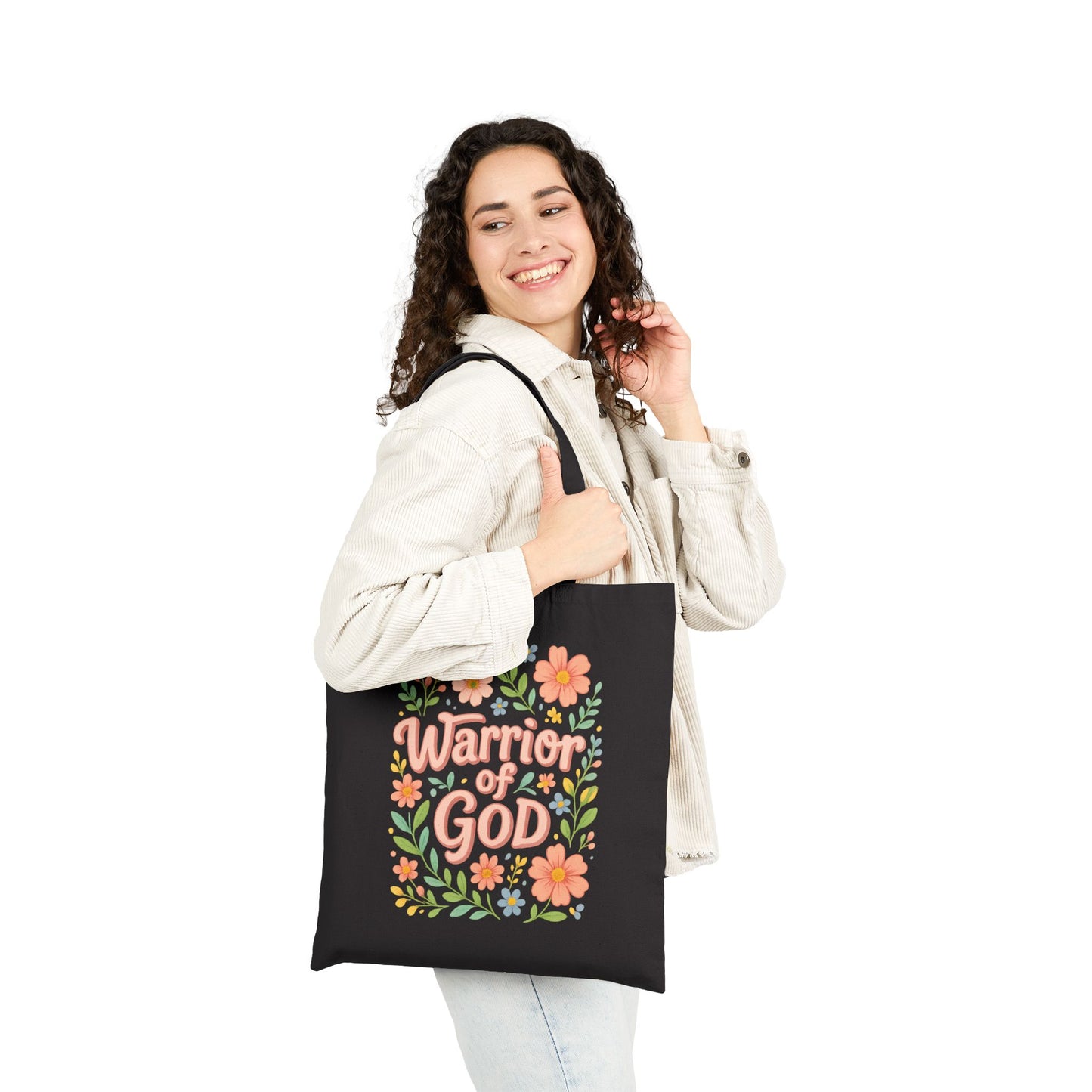 Warrior of God Cotton Tote Bag