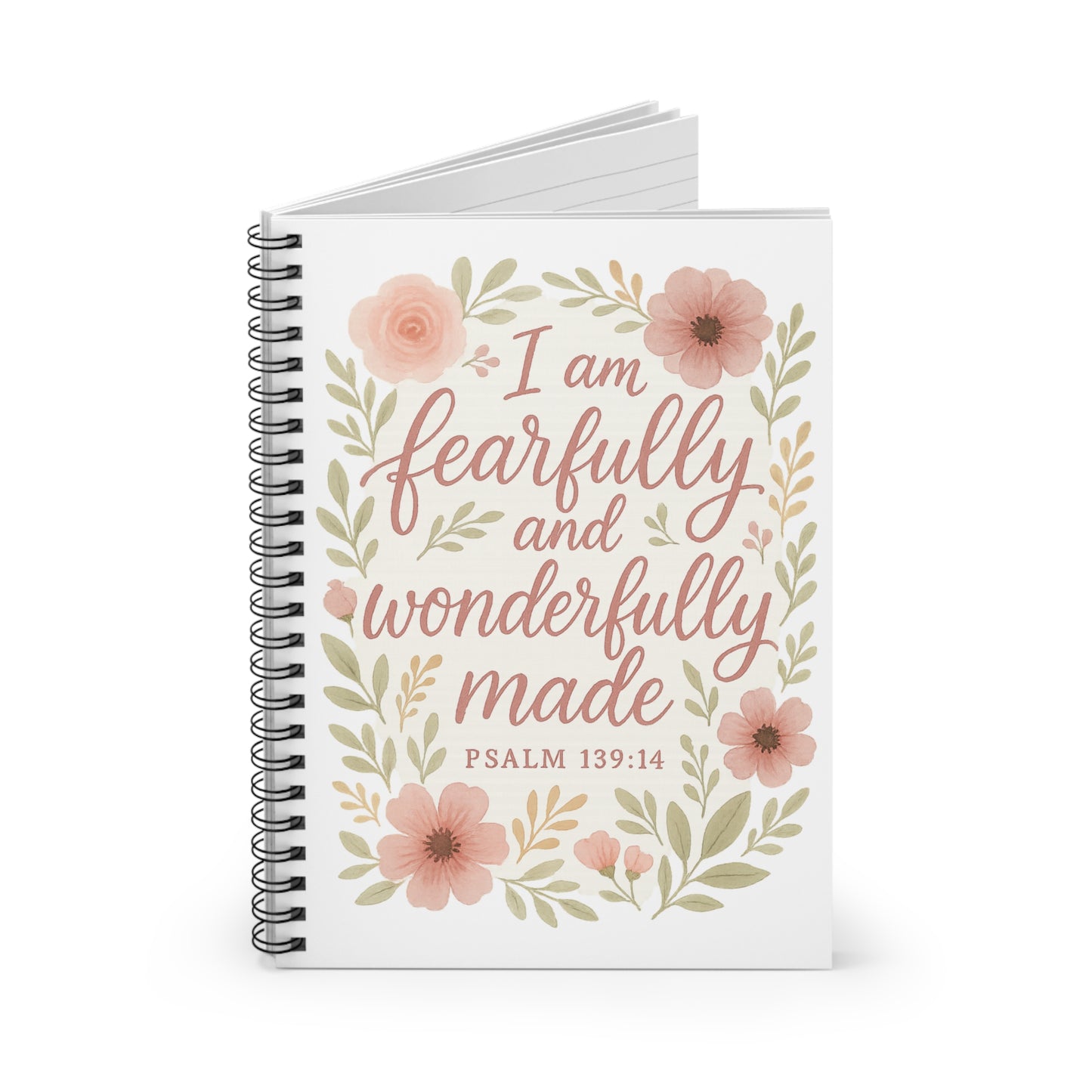 Fearfully and Wonderfully Made Spiral Notebook