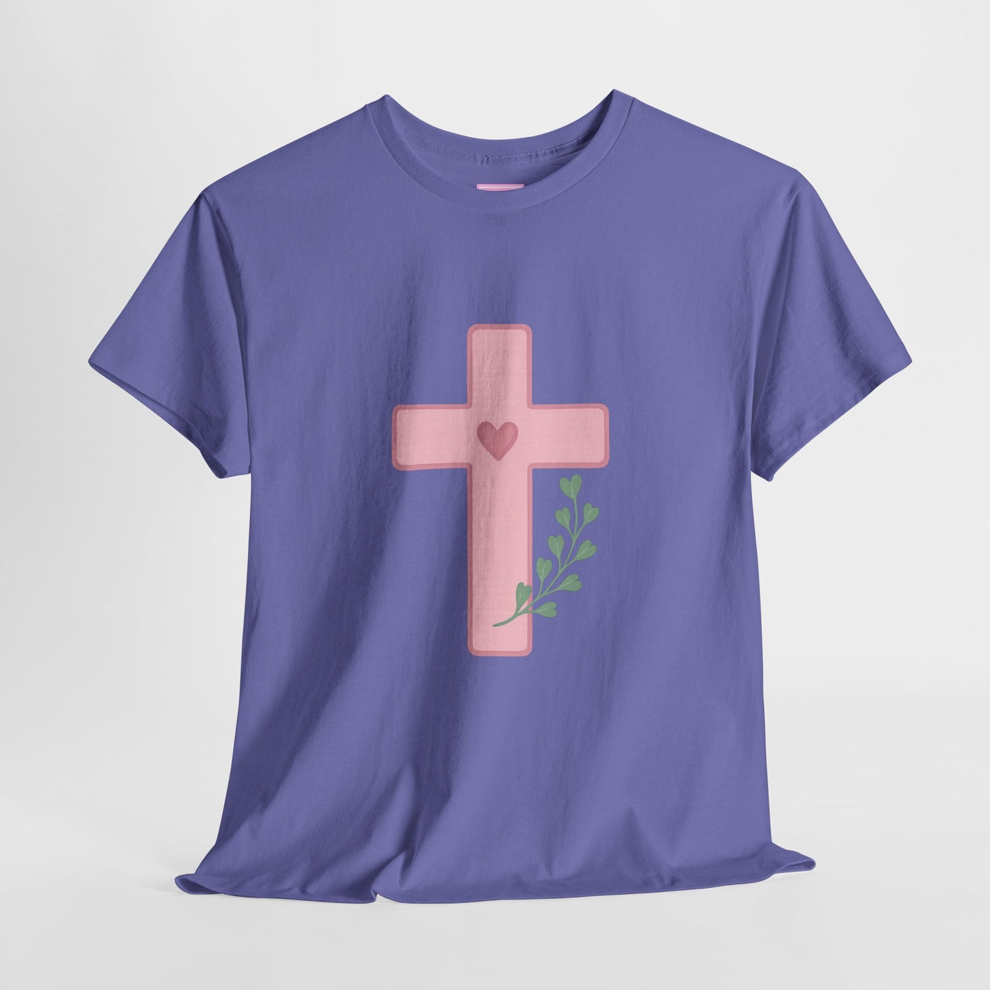 Cross Olive Branch Heart Tee