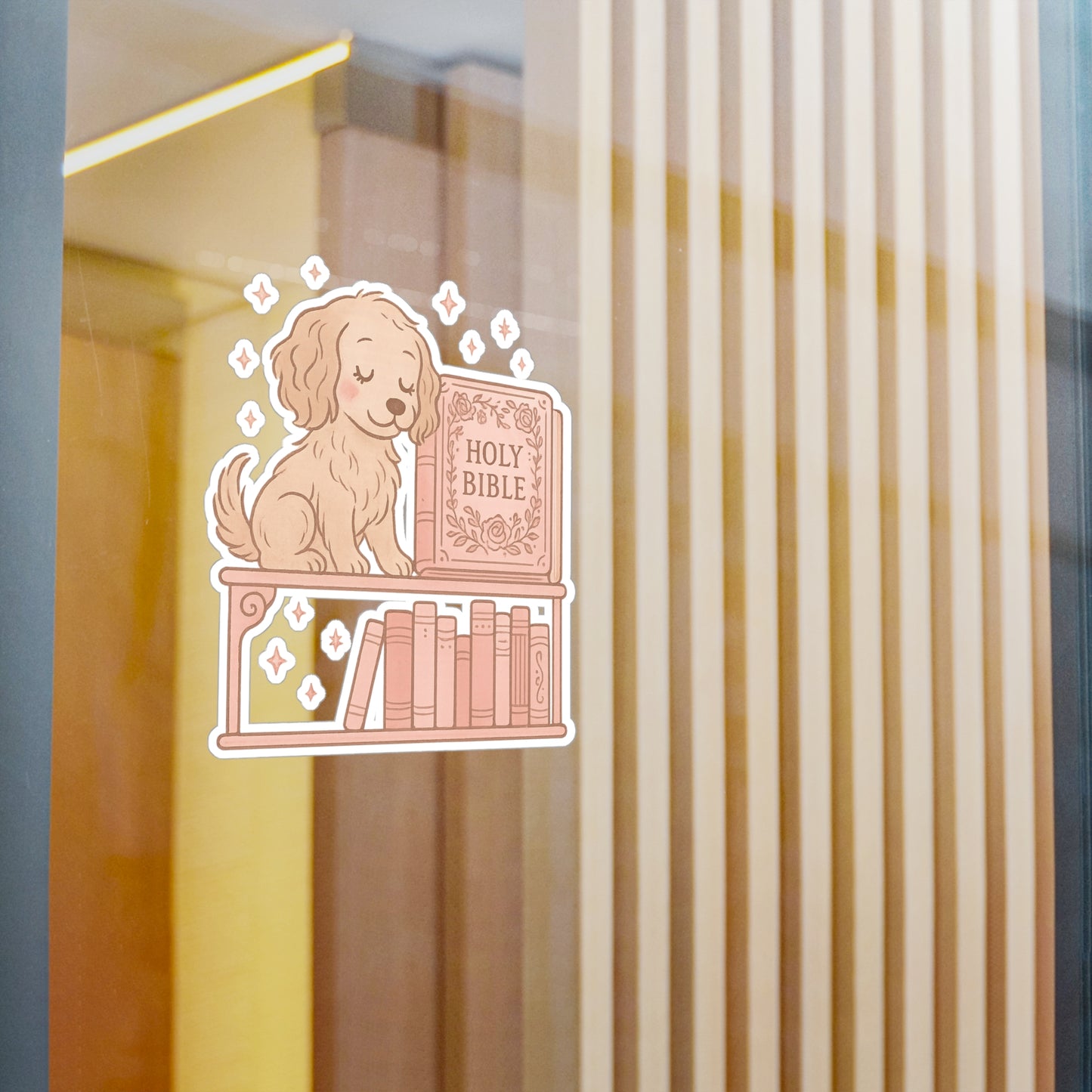 Faithful Pup Bible Vinyl Decal