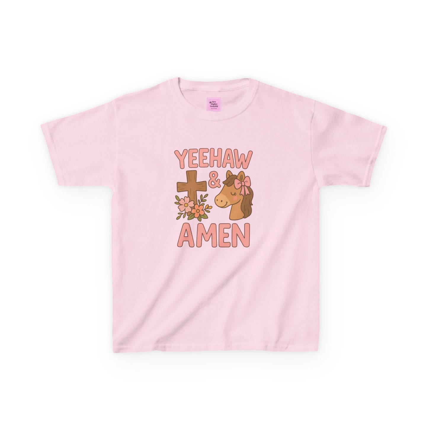 Yeehaw & Amen Kids Tee