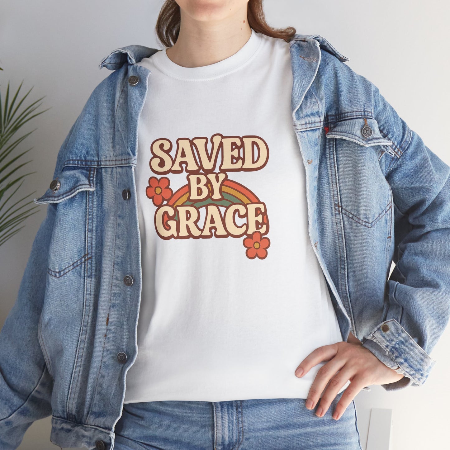 Saved By Grace Vintage Floral Tee