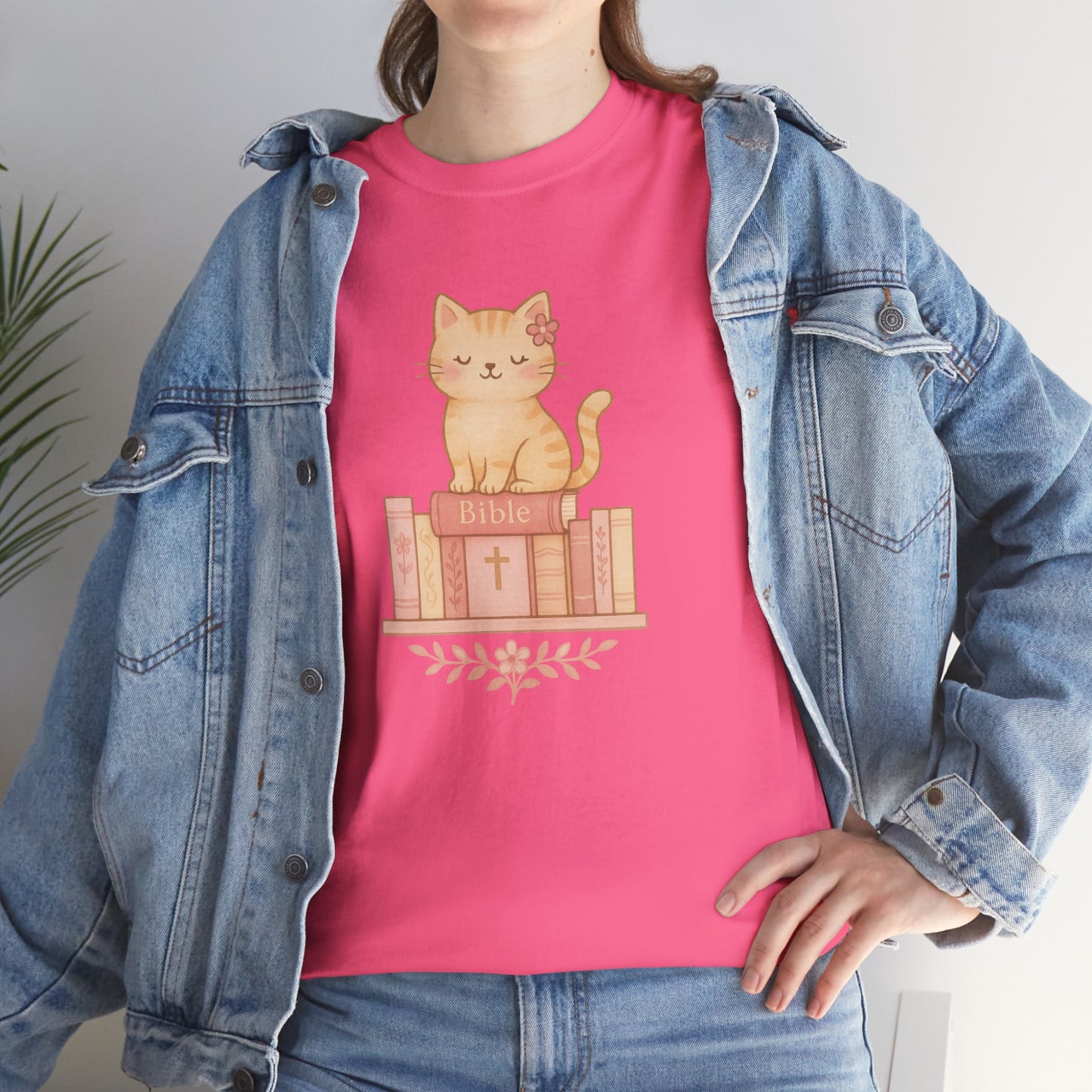Cute Cat & Bible Lover Tee