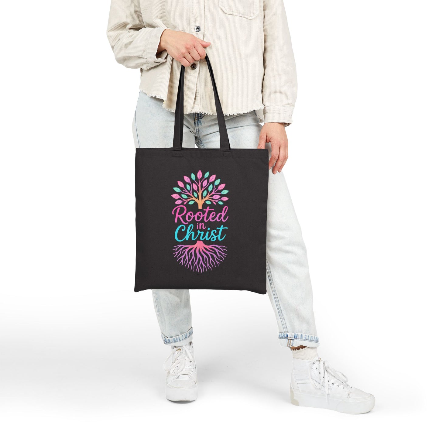 Rooted in Christ Tote Bag