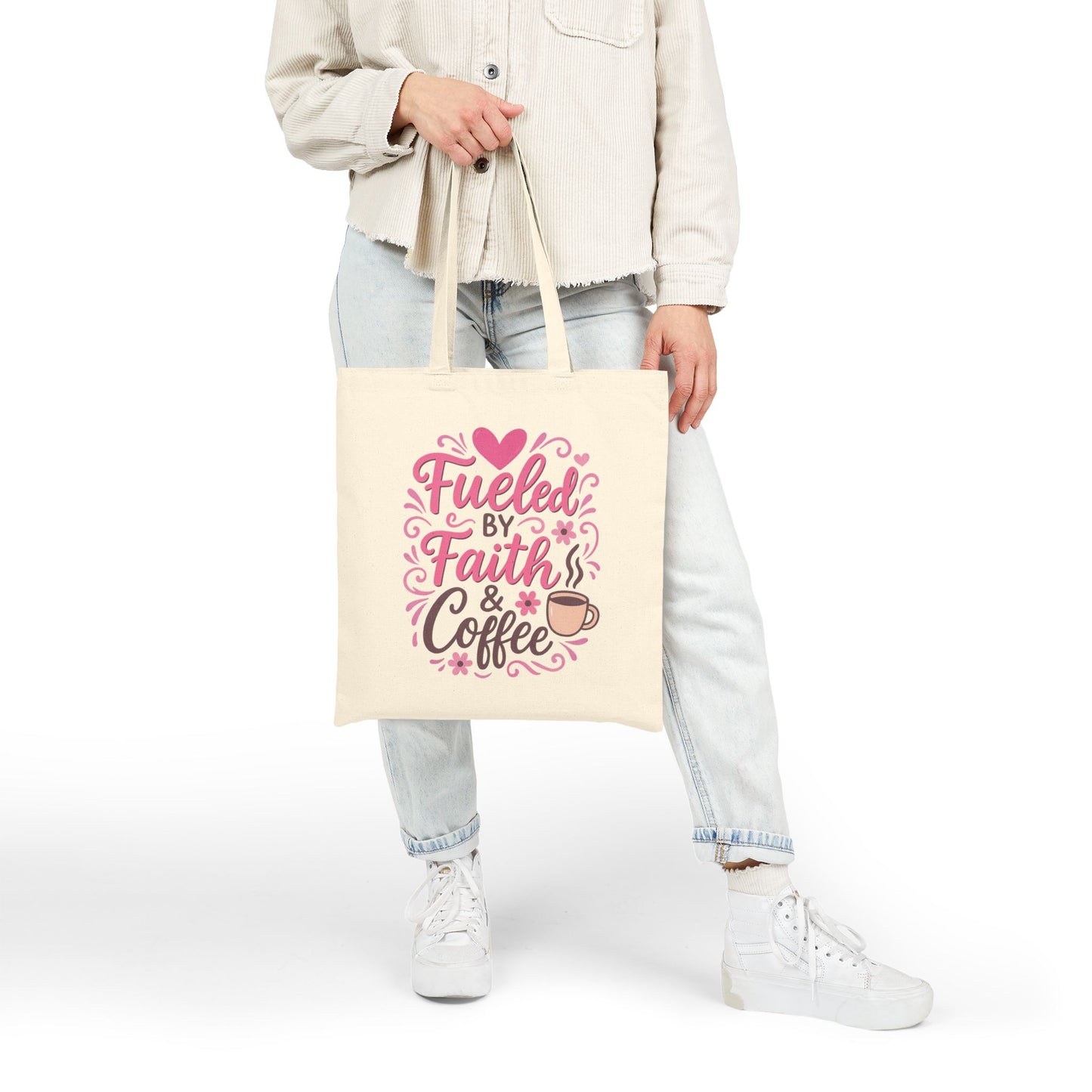 Fueled by Faith & Coffee Tote Bag