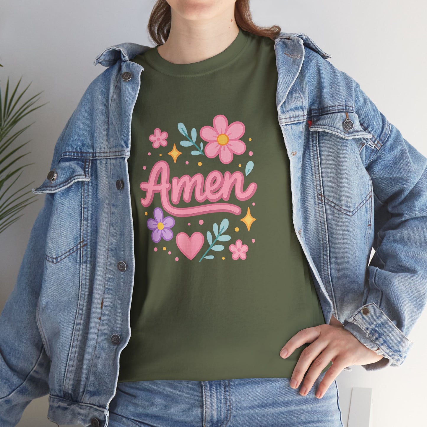 Amen Floral Star Tee