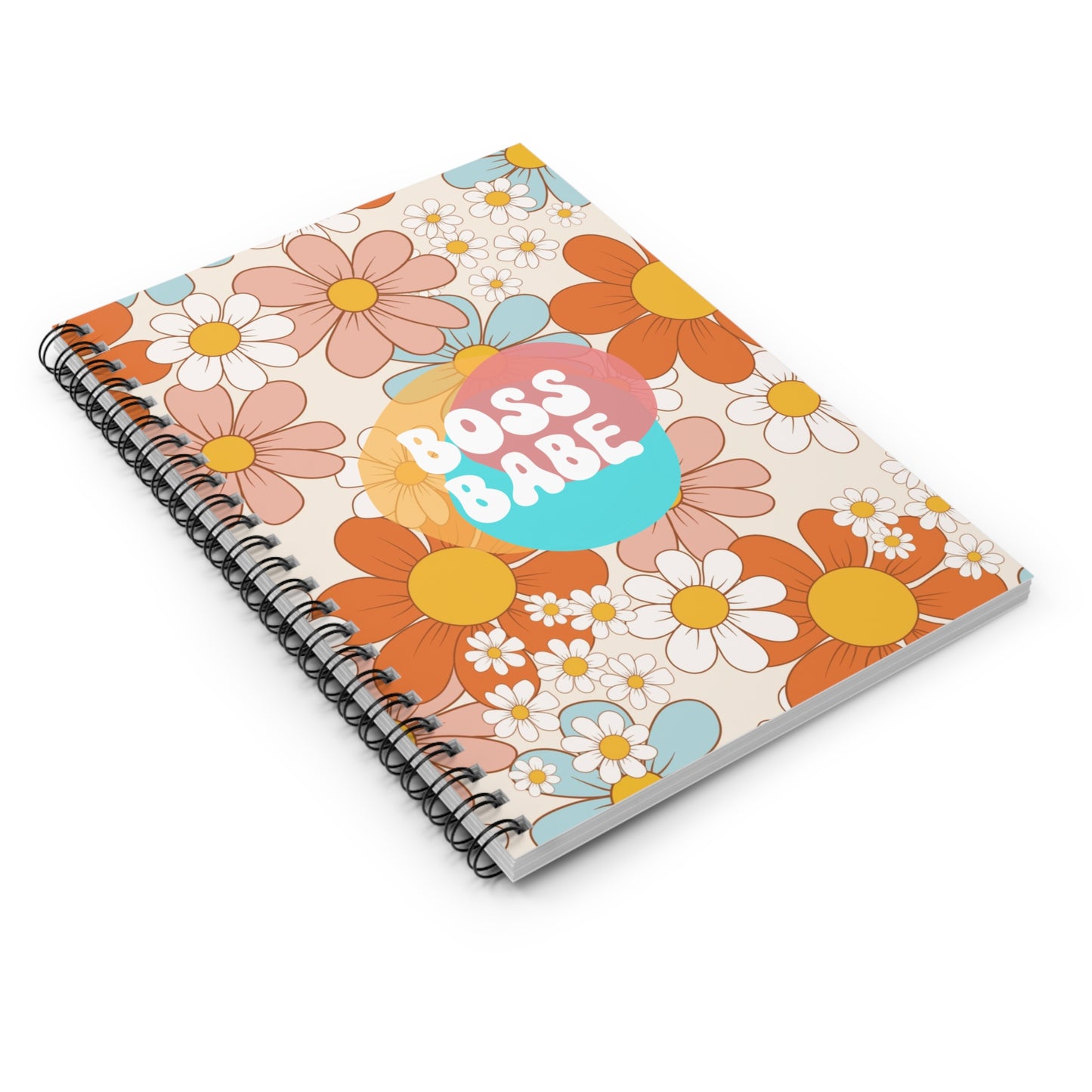 Groovy Boss Babe Spiral Notebook - Ruled Line