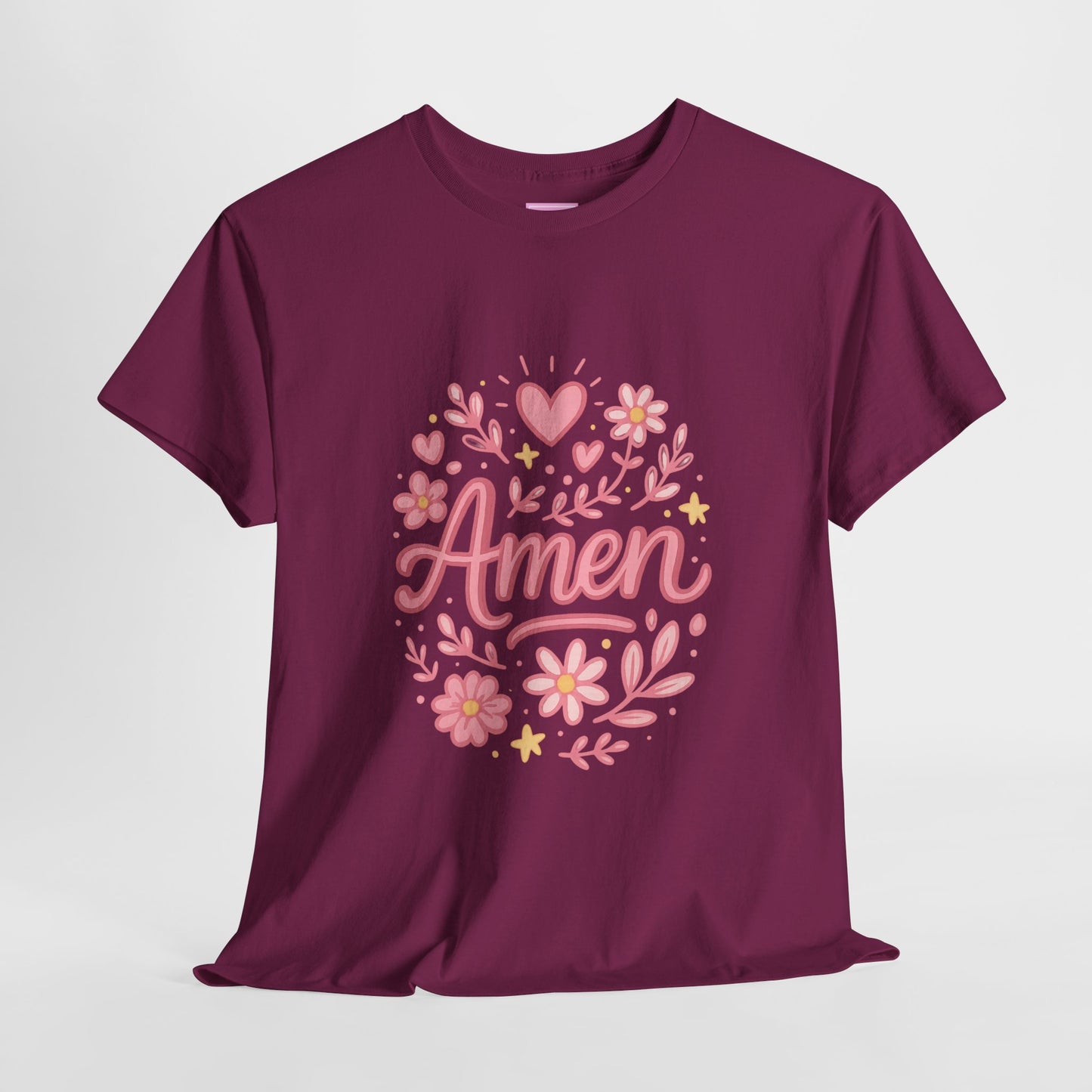 Amen Pink Floral Tee