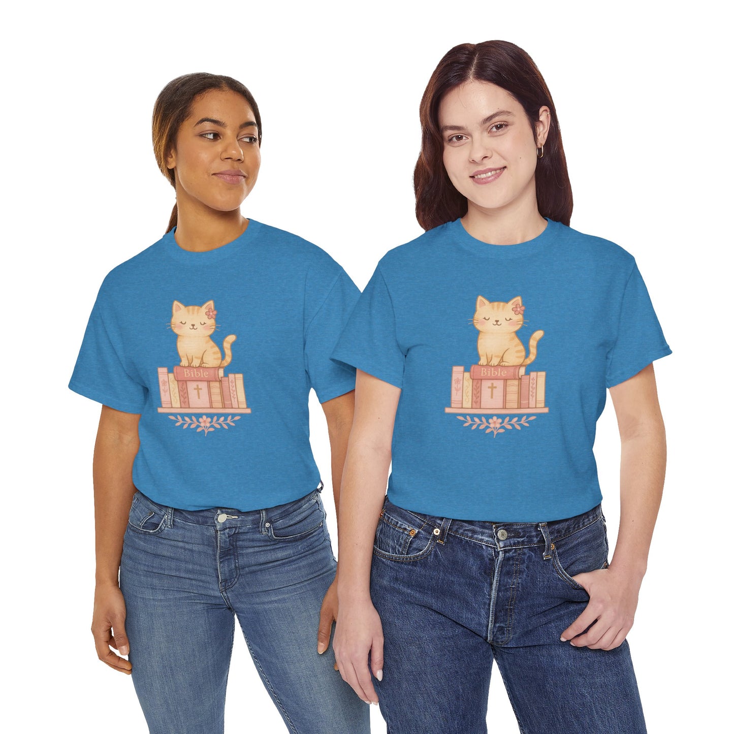 Cute Cat & Bible Lover Tee