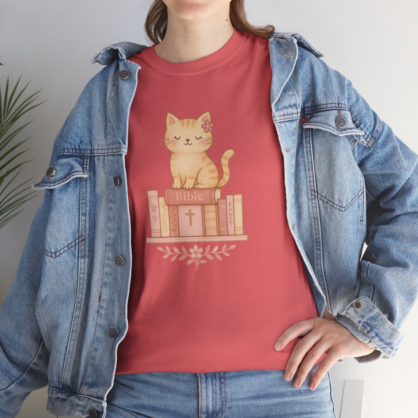 Cute Cat & Bible Lover Tee