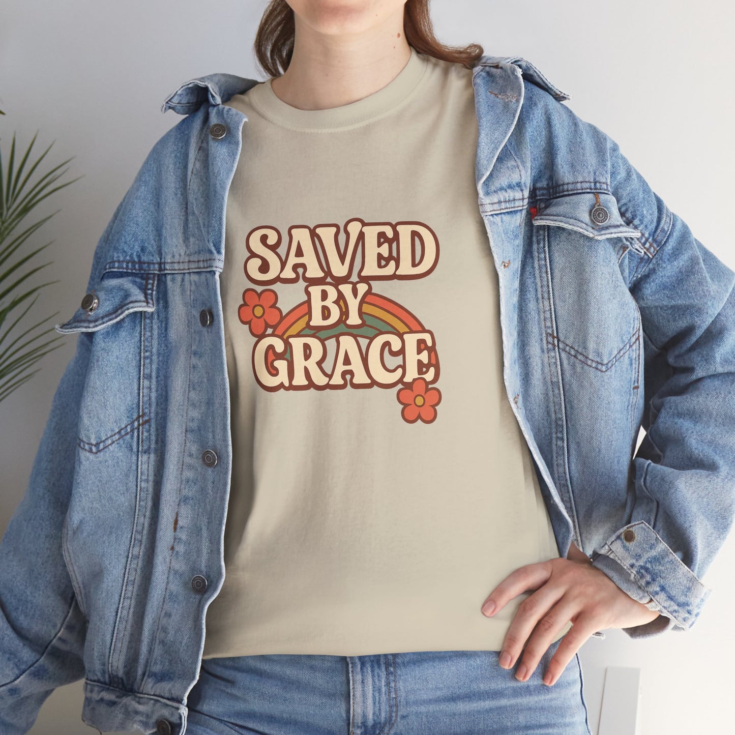 Saved By Grace Vintage Floral Tee