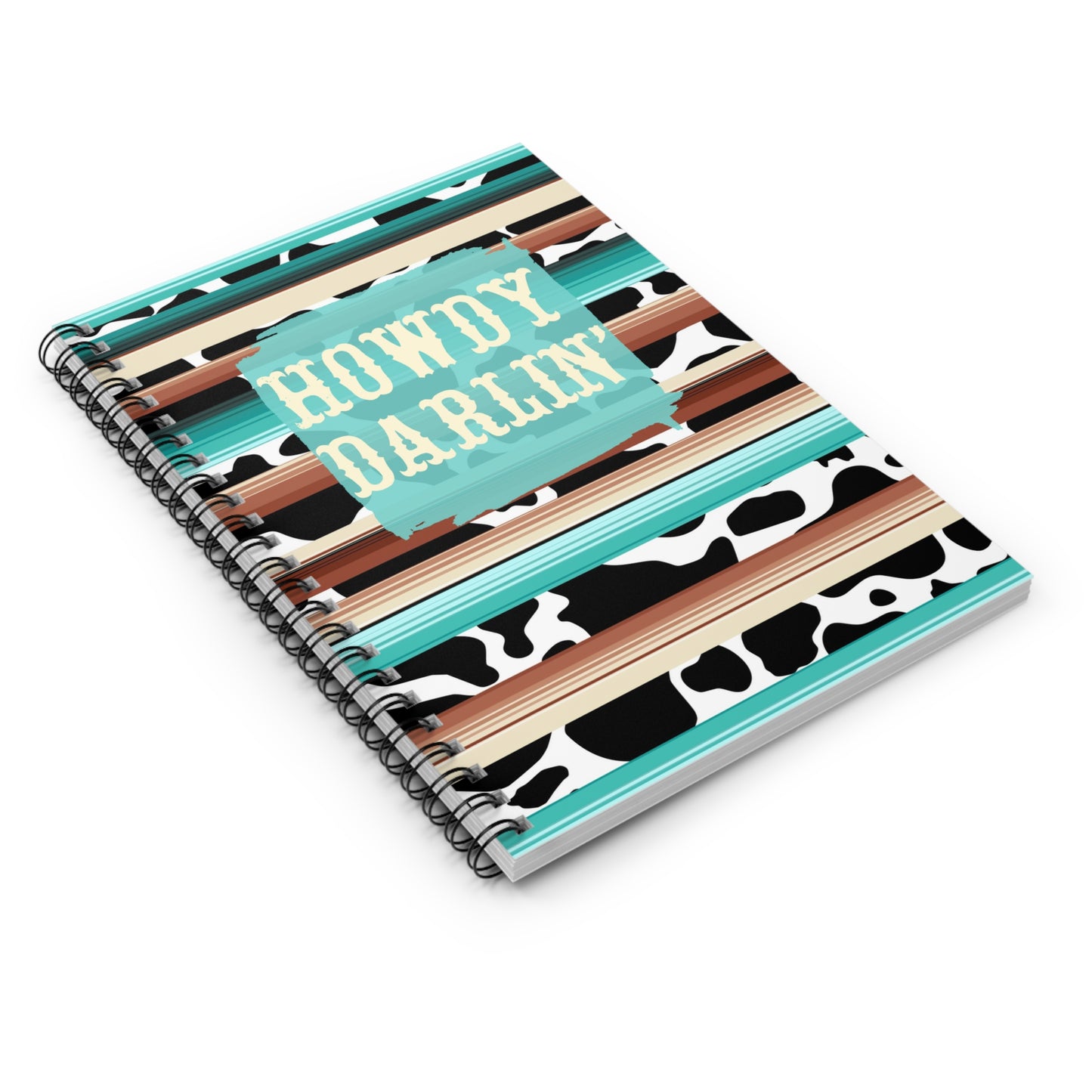 Western Howdy Darlin' Spiral Notebook - Ruled Line