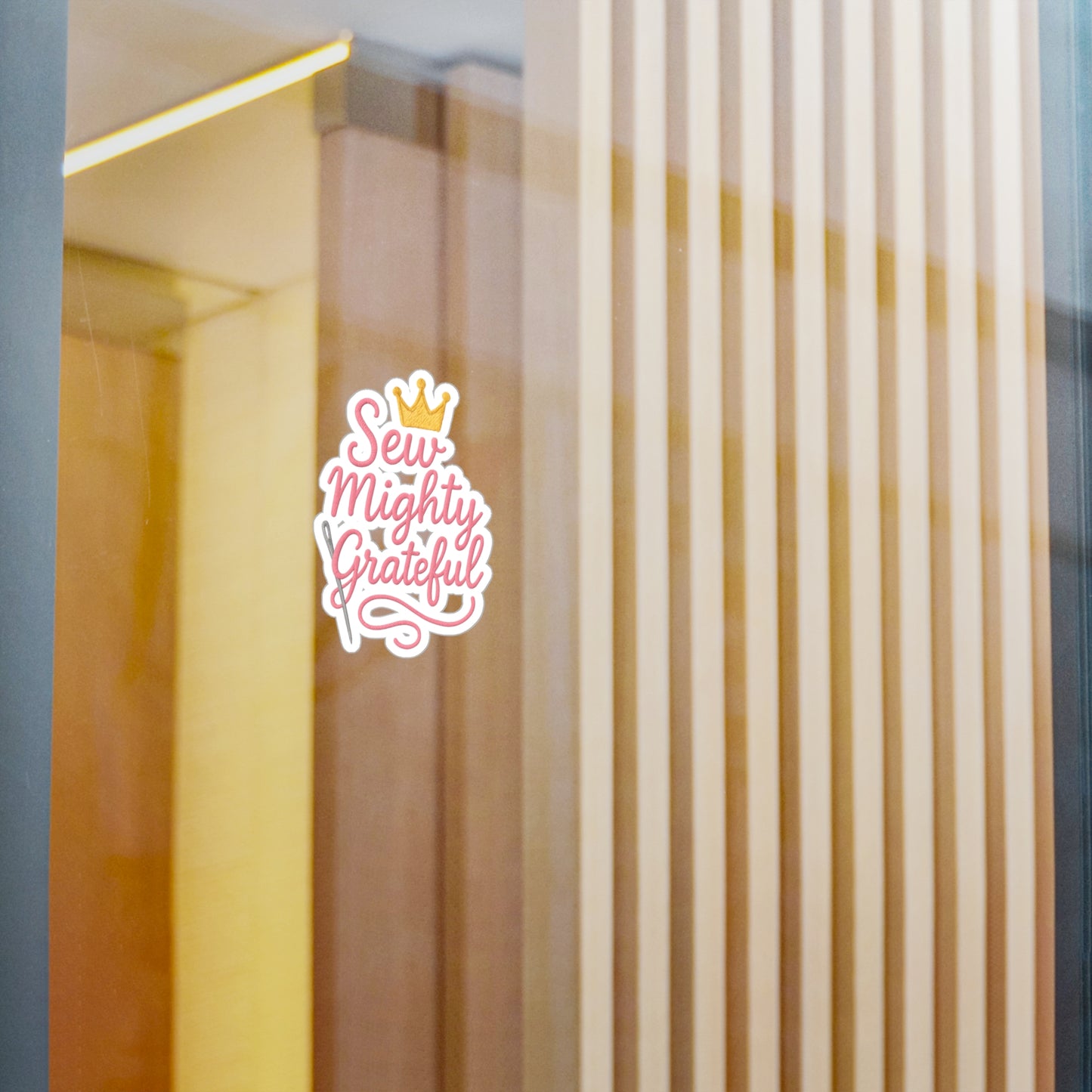 Sew Mighty Grateful 1 Vinyl Decal